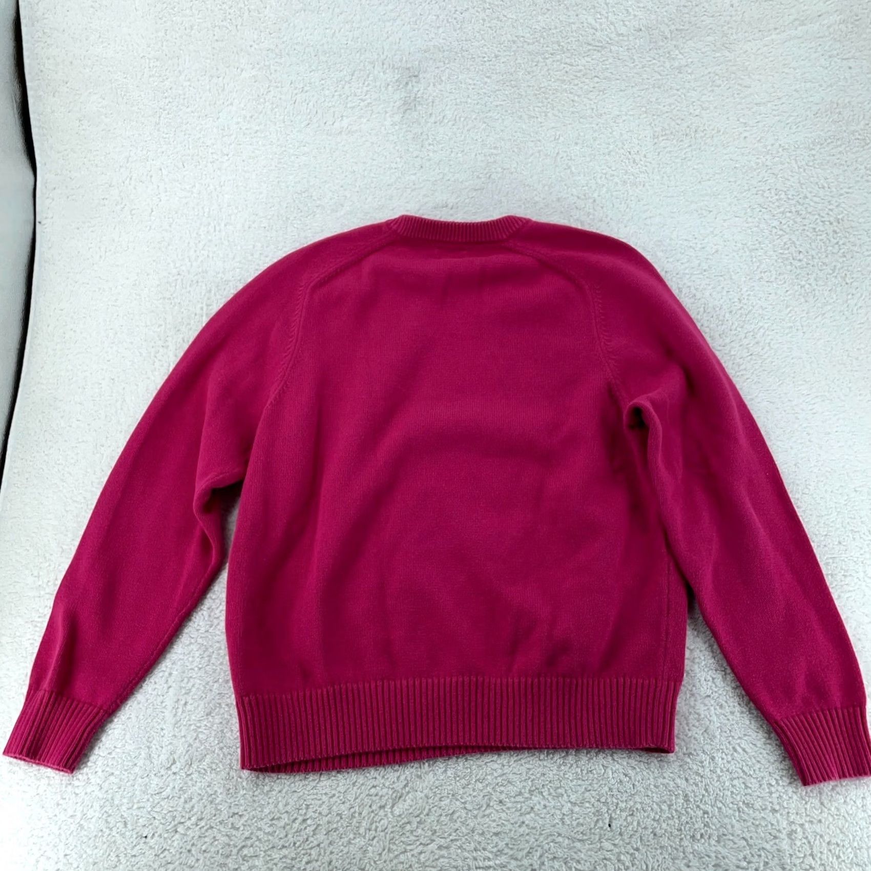 J.Crew J.CREW Sweater Mens L Pink Crew Neck Cotton Pullover Washed Berry Size US L / EU 52-54 / 3 - 6 Thumbnail