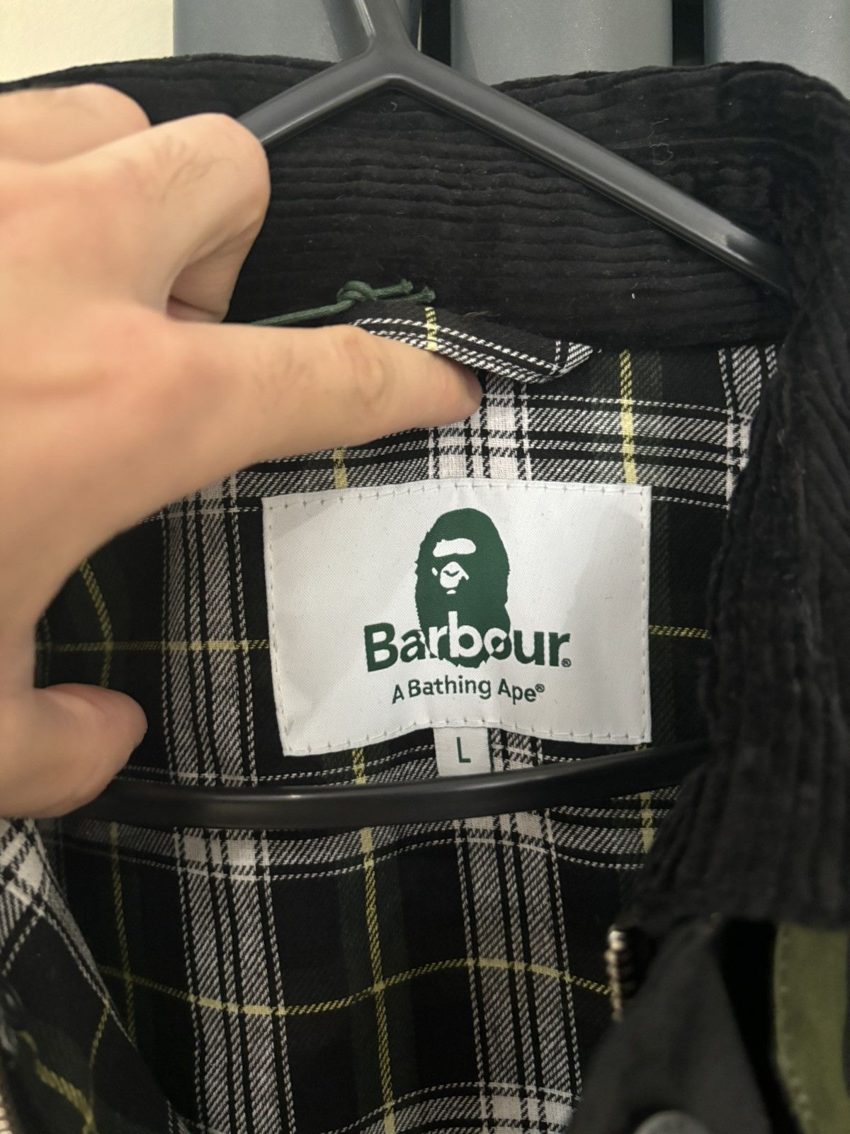 Bape × Barbour Bape Barbour Jacket Size US L / EU 52-54 / 3 - 2 Thumbnail