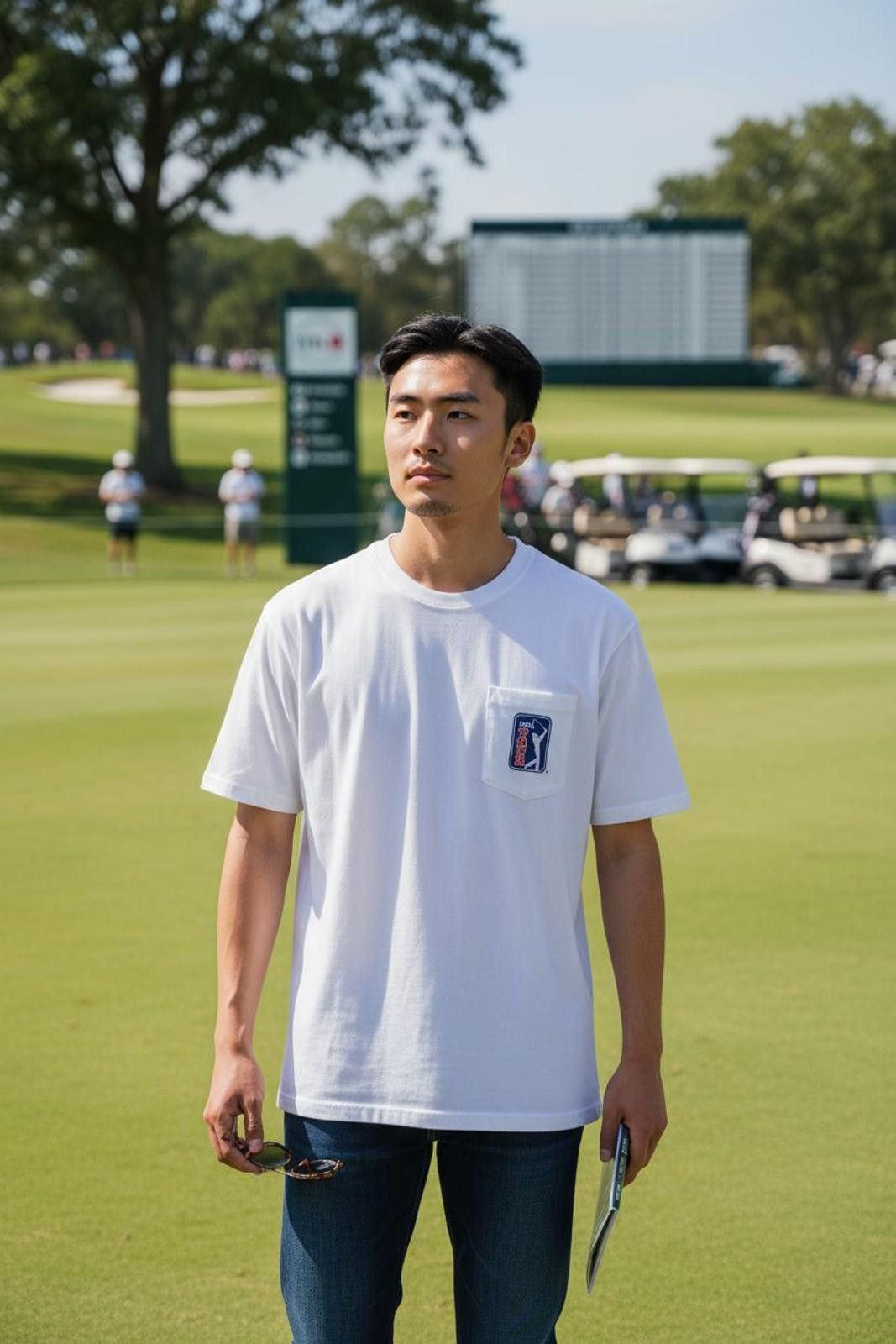 PGA Tour PGA Tour White Pocket Logo T-Shirt Size US M / EU 48-50 / 2 - 1 Thumbnail