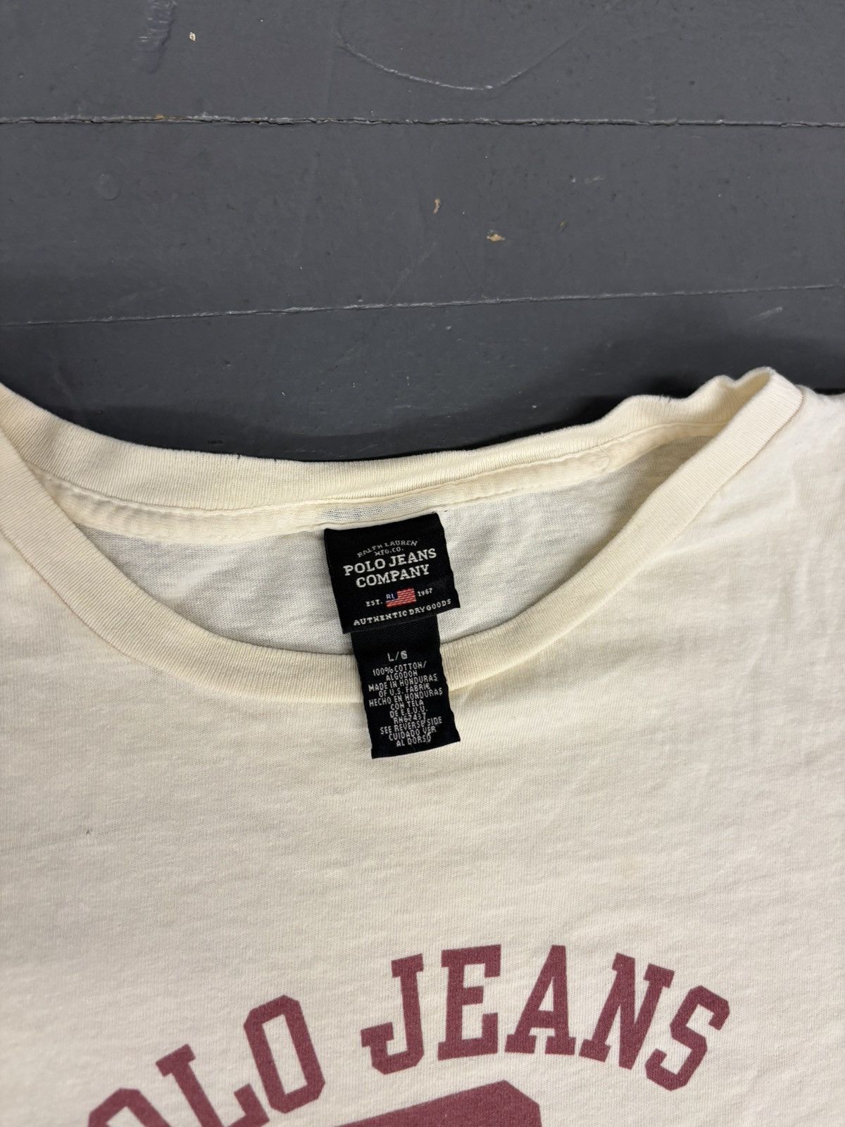 Polo Ralph Lauren × Vintage Vintage polo jeans tee Size US L / EU 52-54 / 3 - 3 Thumbnail