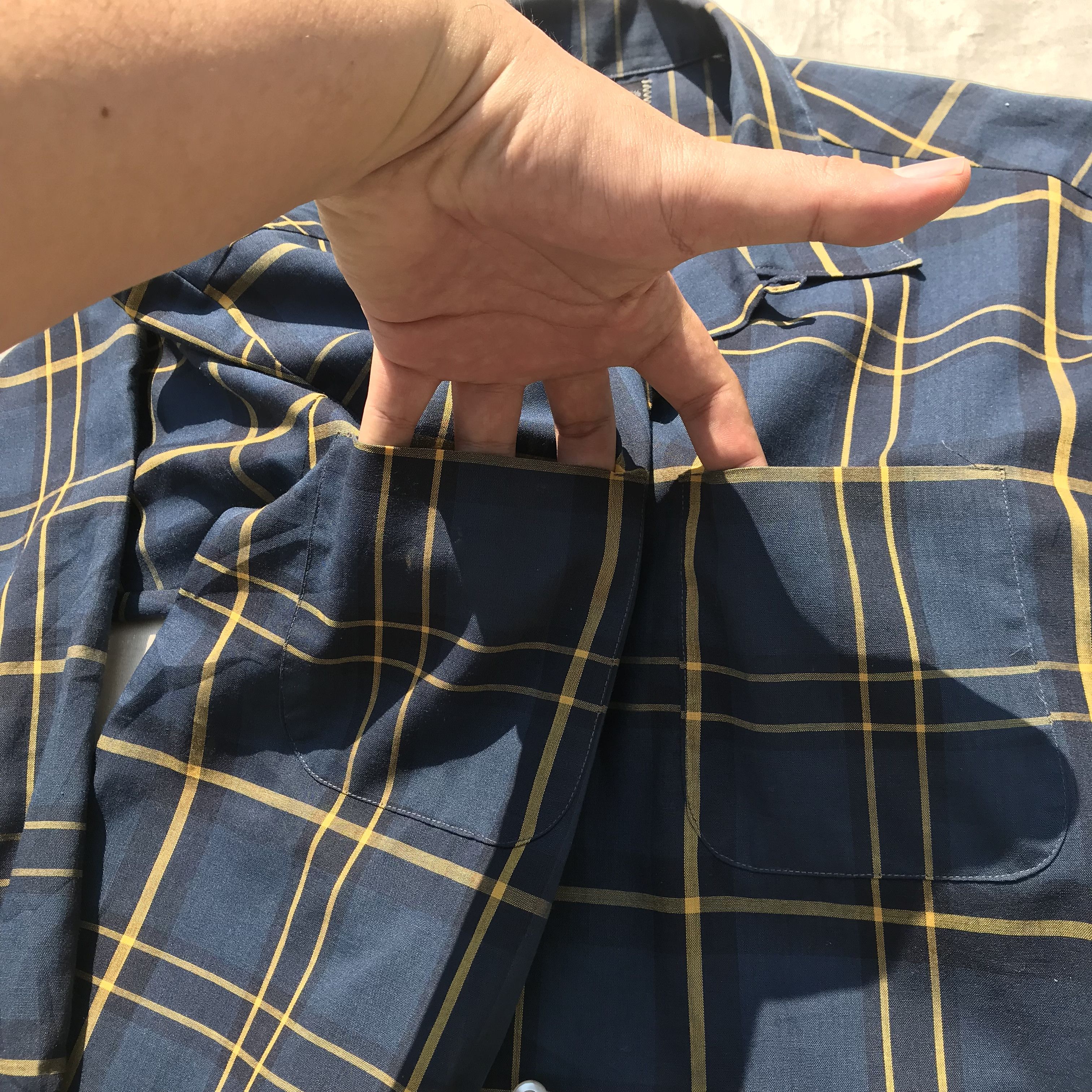Sears × Vintage Vintage Sears Usa Perma-Prest Windowpane Shirt never need Size US M / EU 48-50 / 2 - 19 Thumbnail
