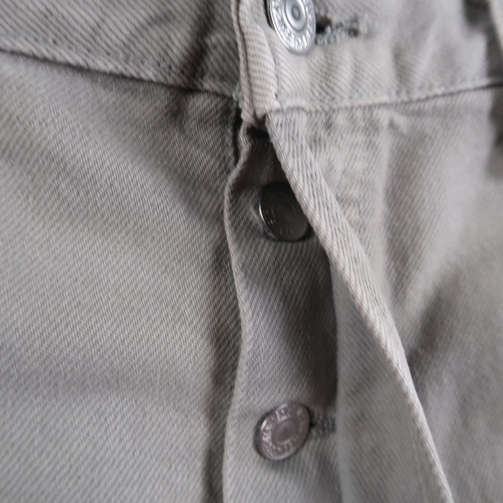 Levi's VINTAGE Levi's 501 Jeans Straight Denim Gray Mens USA 36x30 (35.5x30) Adjustable Inseam Belt Loops 5-Pocket Button Closure Regular Fit Size US 36 / EU 52 - 4 Thumbnail