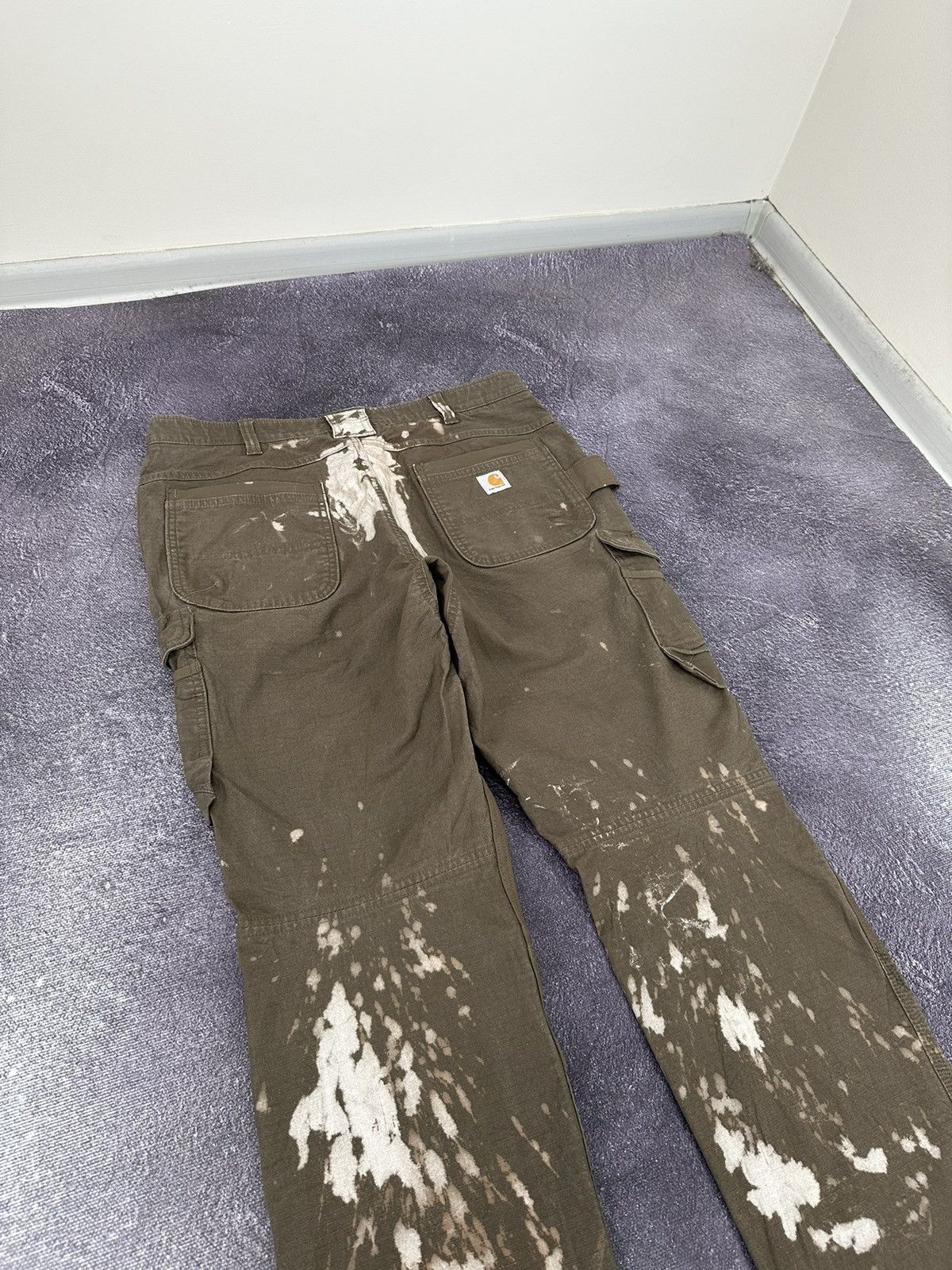 Carhartt Vintage Carhartt Double Knee Distressed USA Opium Work Pants Size US 38 / EU 54 - 13 Thumbnail