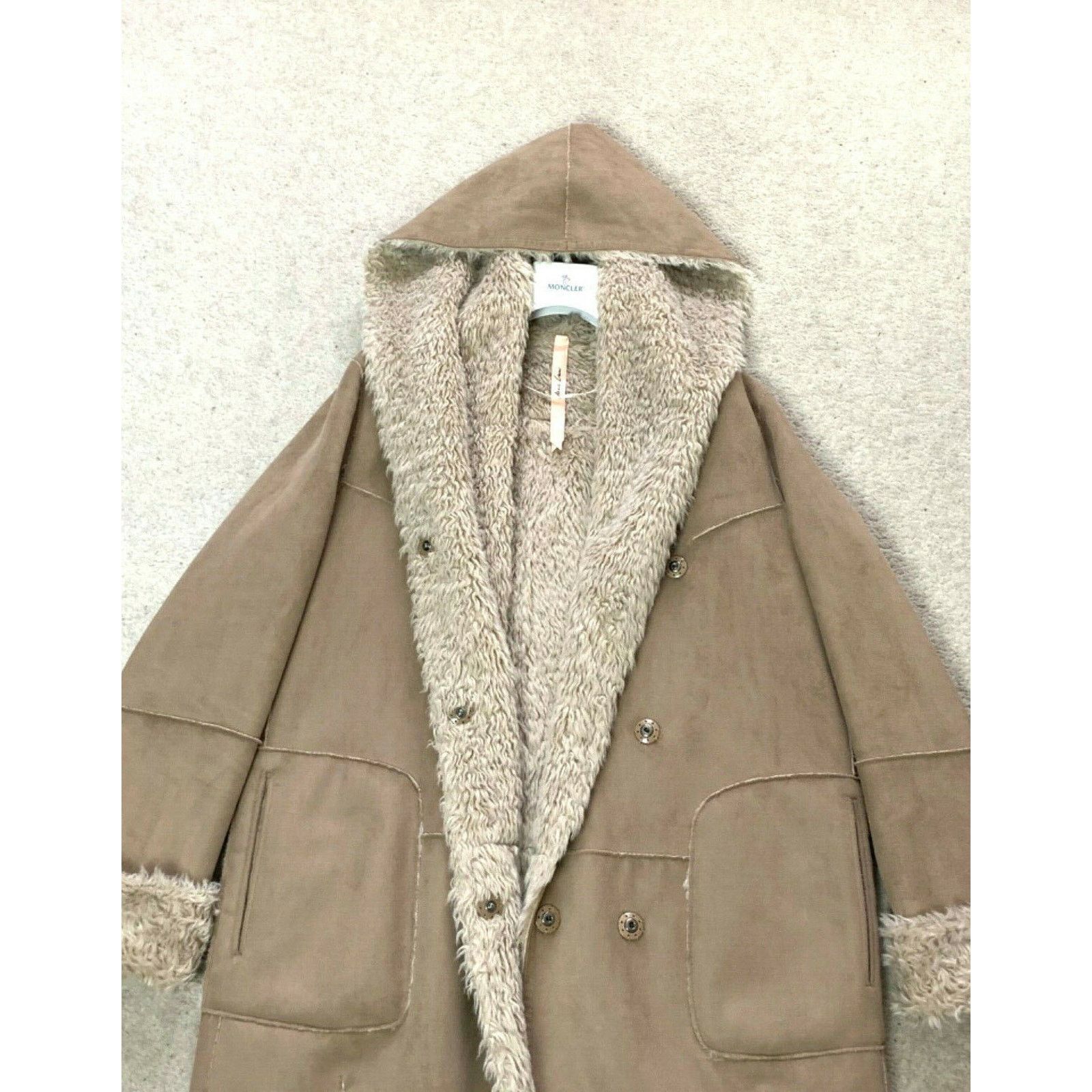 Other Womens MARCCAIN Faux Shearling Fur Coat Jacket N3 UK 12 40 M Size M / US 6-8 / IT 42-44 - 4 Thumbnail