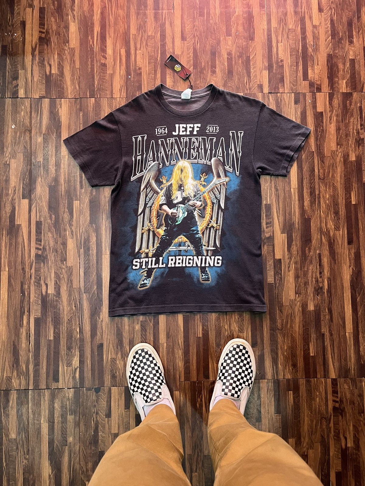 Band Tees × Vintage Jeff Hanneman Slayer Tribute Tee Size US M / EU 48-50 / 2 - 1 Thumbnail
