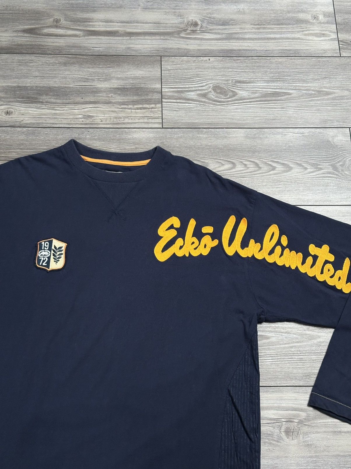 Ecko Unltd. Crazy Vintage Y2K Ecko Unltd. Embroidered Longsleeve Size US XL / EU 56 / 4 - 2 Thumbnail