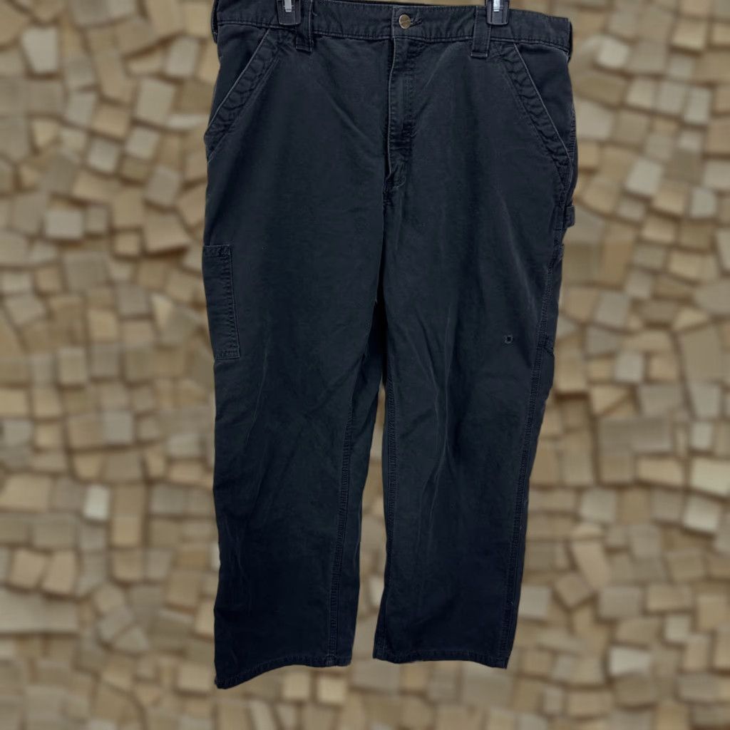 Carhartt Carhartt Pants - B151 Work 38x30 Black - Relaxed Carpenter Canvas Cotton Jeans Casual Workwear Mens Size US 38 / EU 54 - 1 Thumbnail