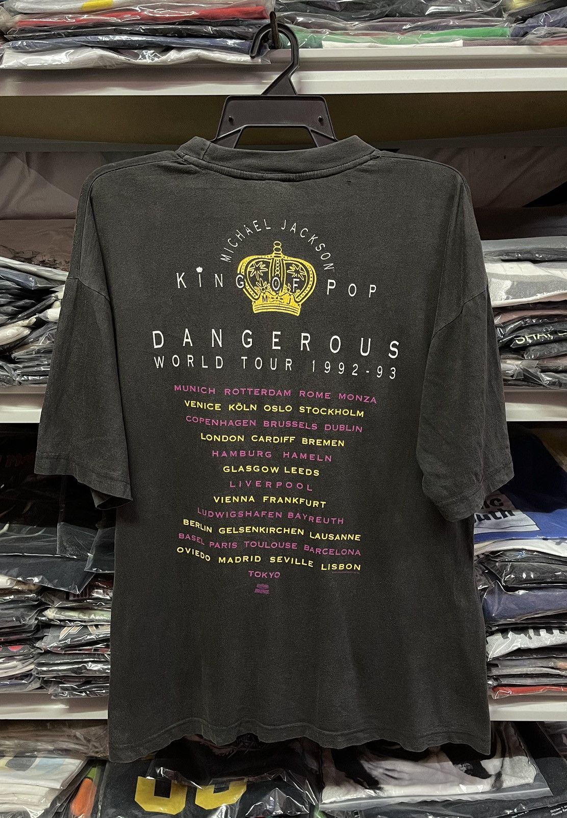 Band Tees Tour Tee x Michael Jackson King Of Pop🔥🔥🔥 Size US L / EU 52-54 / 3 - 7 Thumbnail