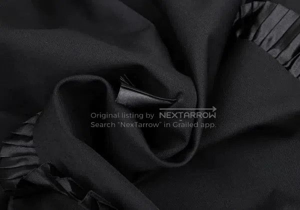 Comme des Garcons Comme Des Garcons size S Black Retro 3D Lace Hem Skirt Size 22" - 7 Thumbnail