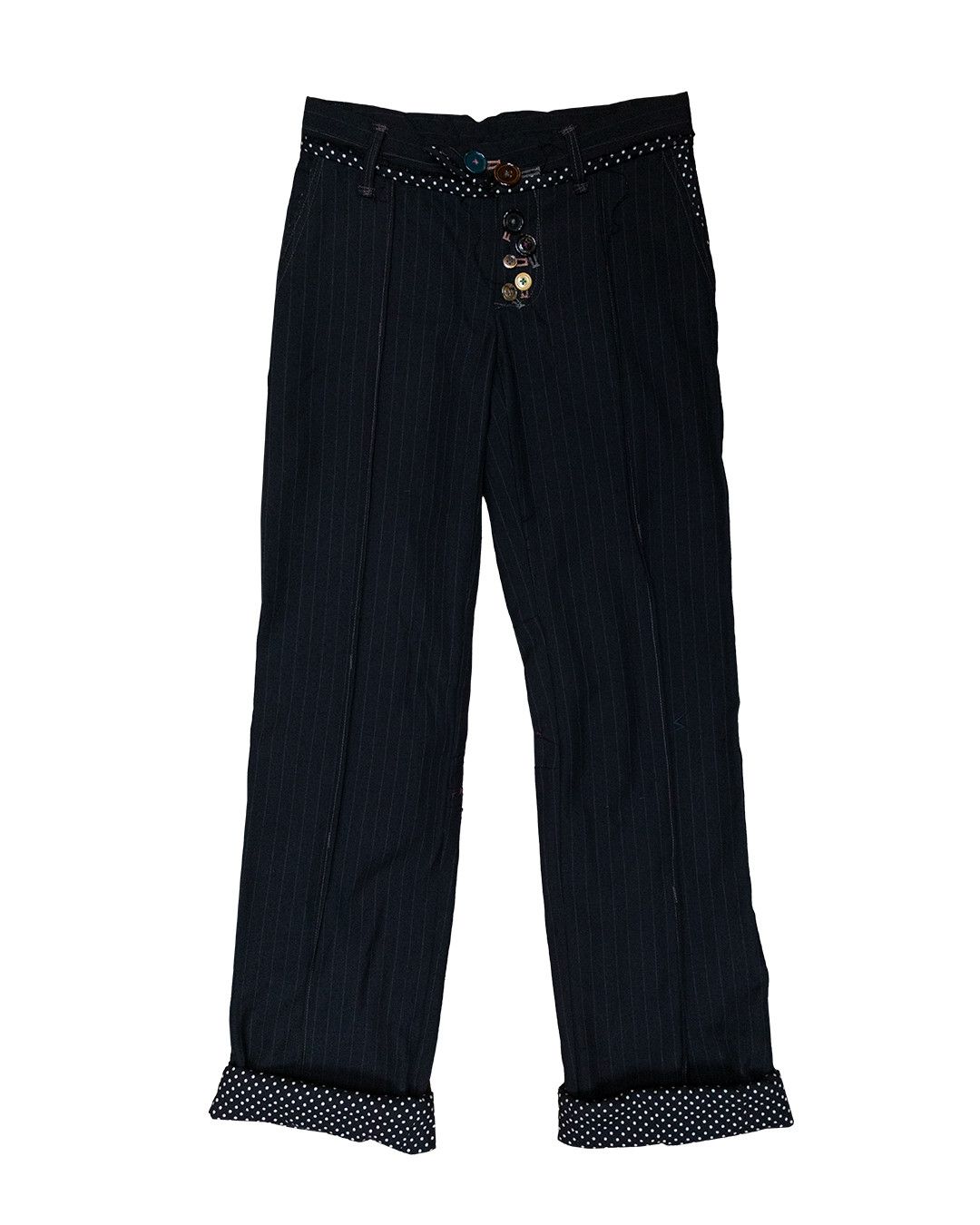 Undercover AW04 Undercover But Beautiful Pinstripe Multi Button Pants Size US 28 / EU 44 - 1 Thumbnail