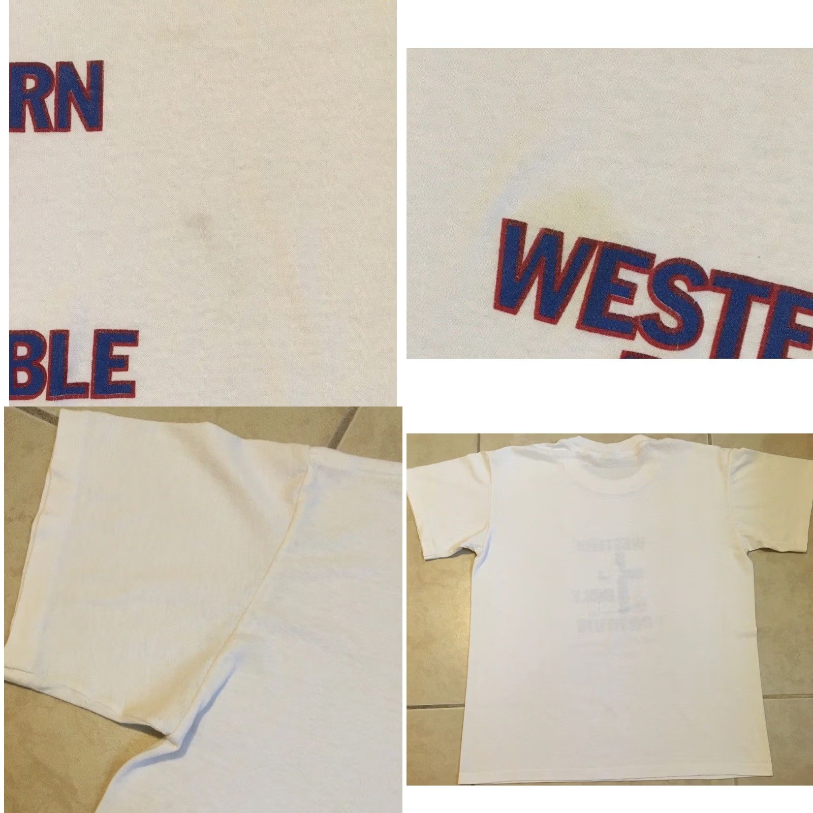 Vintage VINTAGE 90s Western Bible Institute Faded Distress Shirt S God Jesus Religion Grunge Shirt Mens White Size US S / EU 44-46 / 1 - 8 Thumbnail