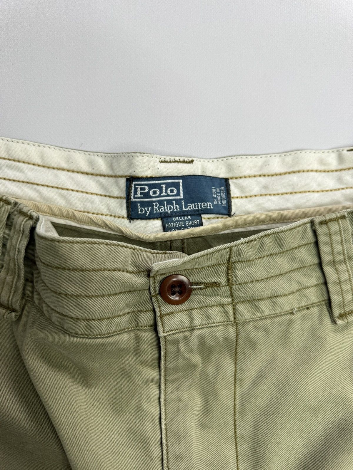 Polo Ralph Lauren Vintage Polo Ralph Lauren Military Cargo Shorts Olive Y2K Size US 36 / EU 52 - 9 Thumbnail