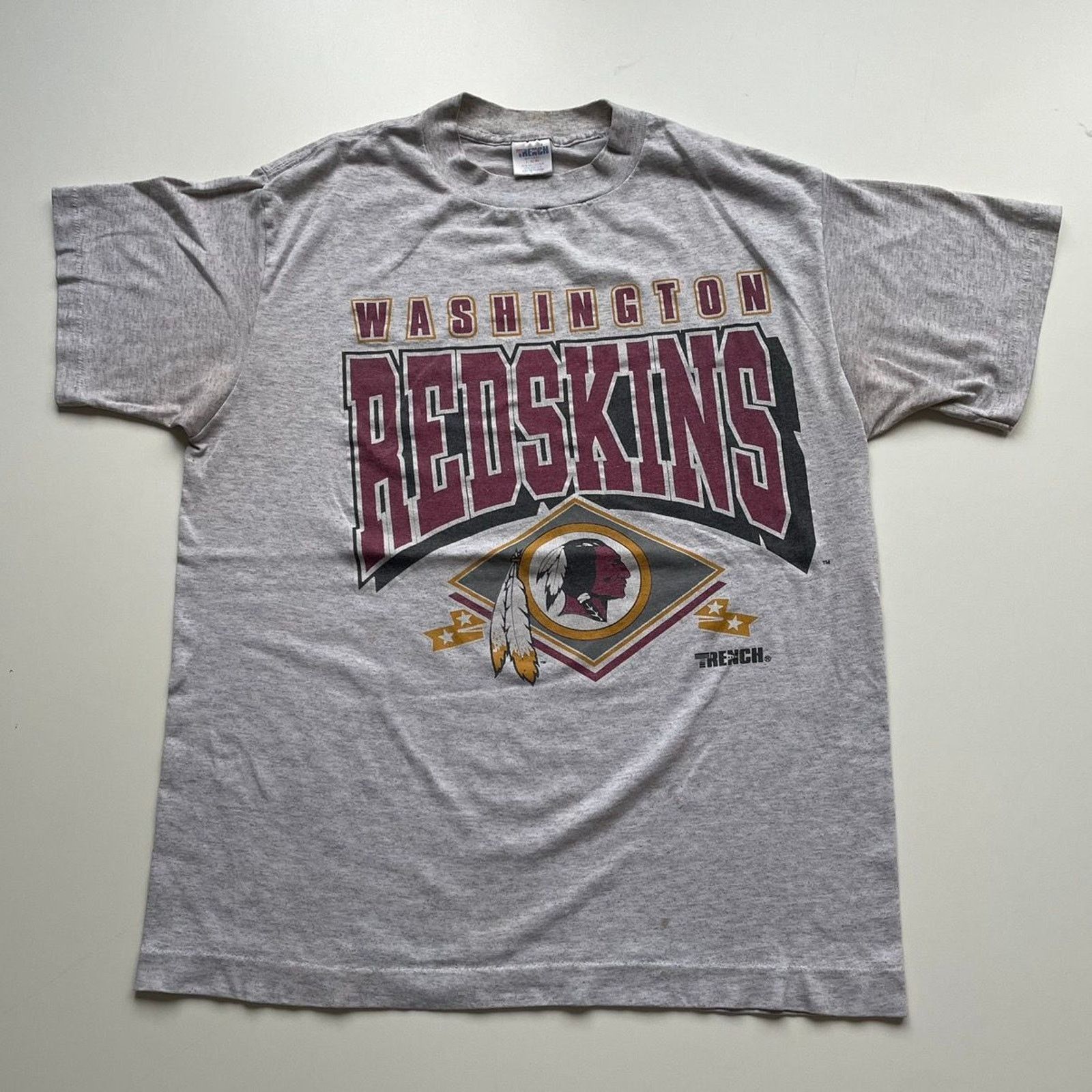 NFL Vintage 90s Washington Redskins NFL T Shirt Medium Football Size US M / EU 48-50 / 2 - 1 Thumbnail