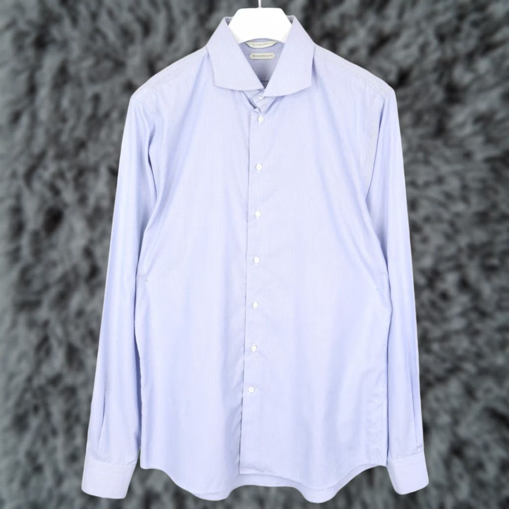 Suitsupply SUITSUPPLY Shirt Men's 44-7 / 17 1/2L Extra Slim Fit Try On Formal Cutaway Neck Size 44R - 1 Thumbnail