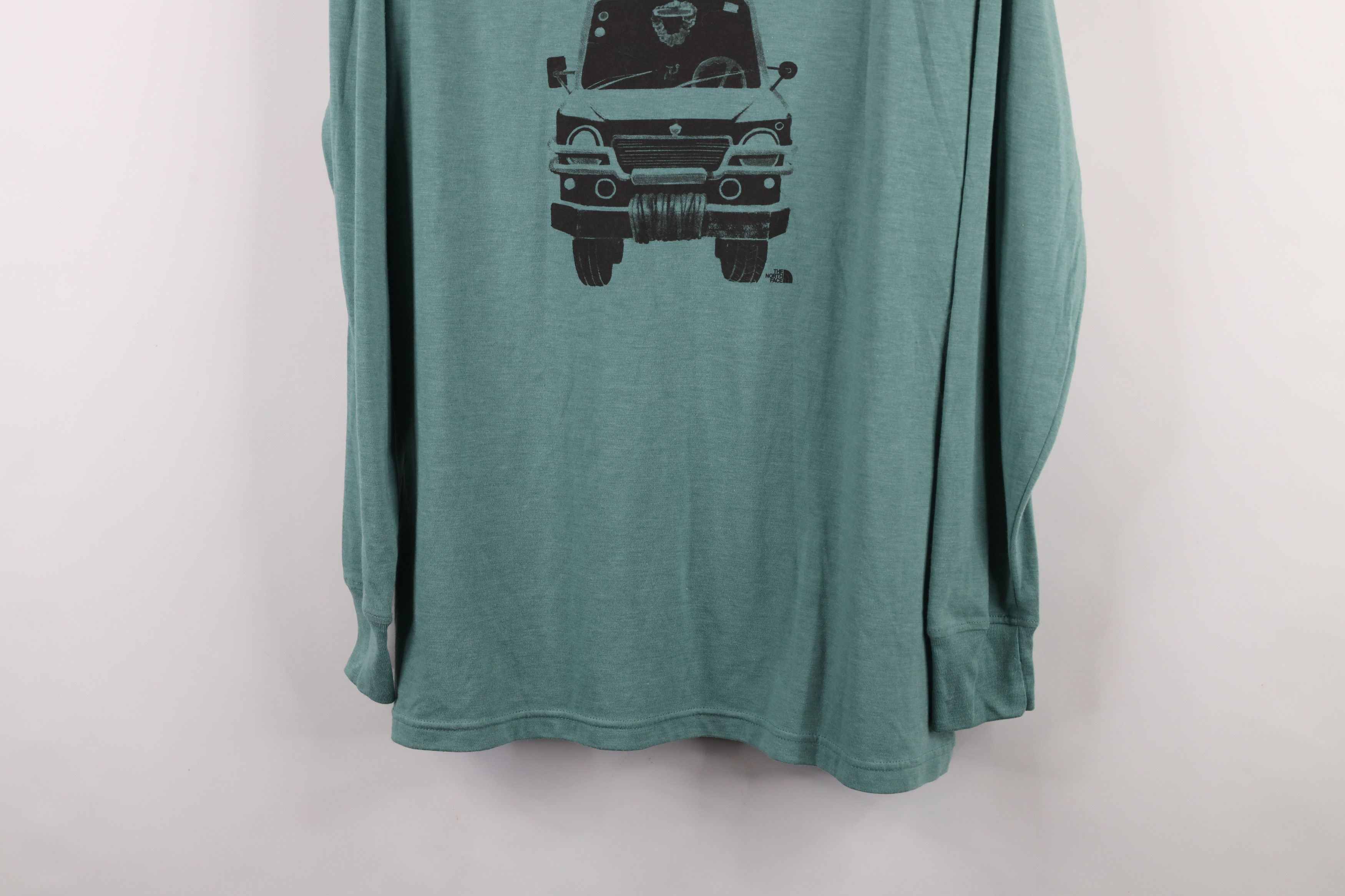 The North Face × Vintage The North Face Van Jersey Knit Long Sleeve T-Shirt Green Size XL / US 12-14 / IT 48-50 - 3 Thumbnail