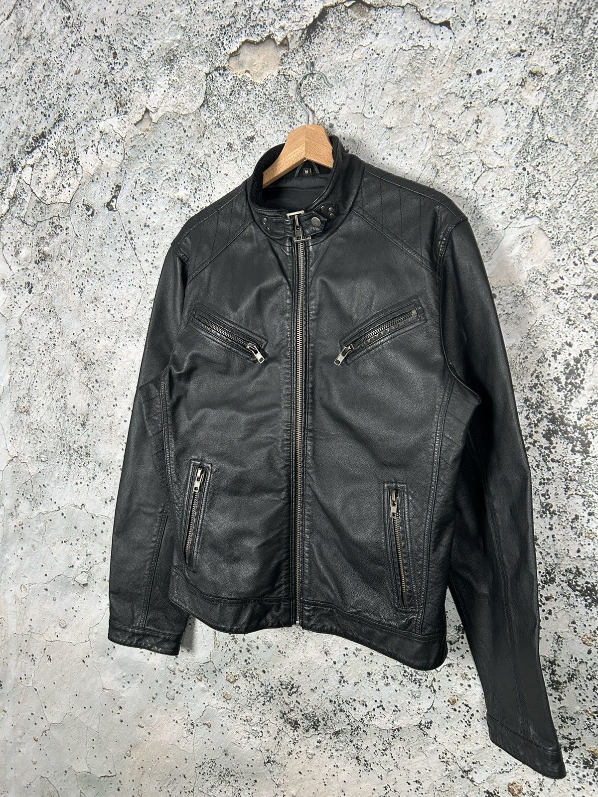 Genuine Leather Vintage Genuine Leather Jacket Avant Garde Designer Archive Size US M / EU 48-50 / 2 - 2 Thumbnail