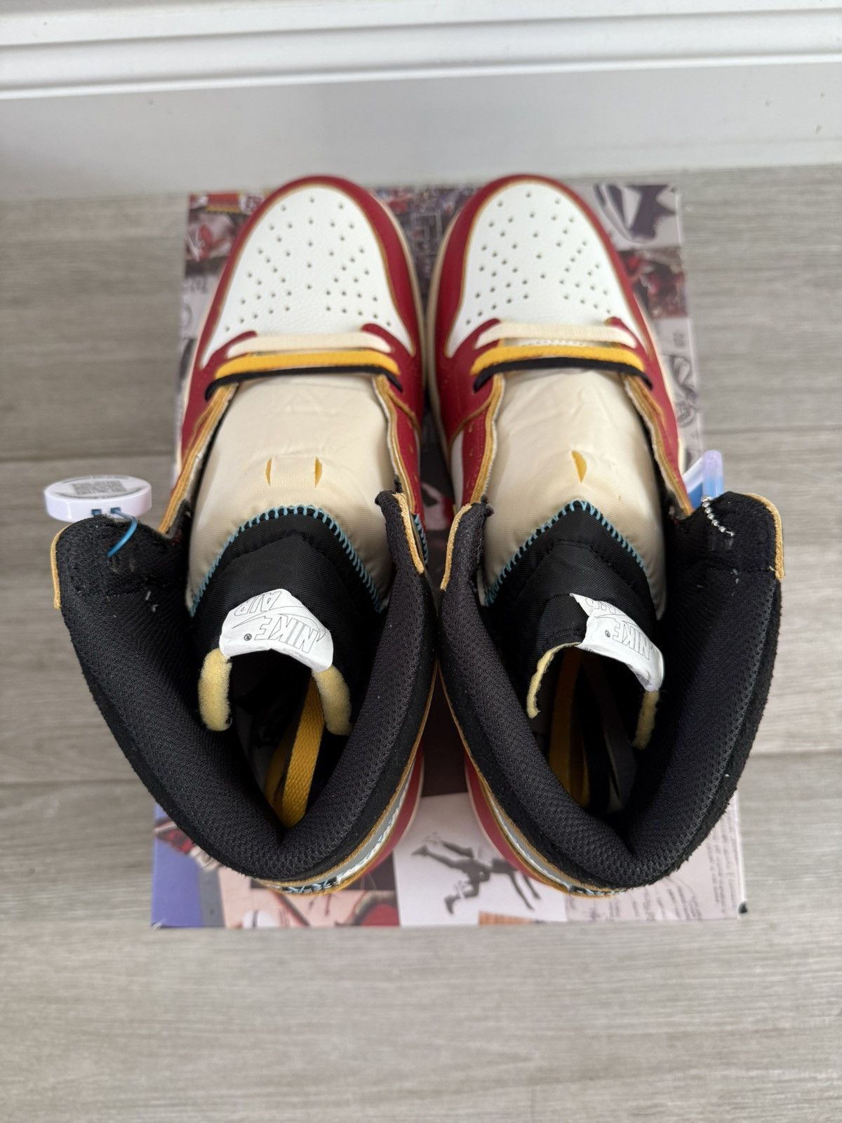 Jordan Brand × Union LA Union LA Air Jordan 1 Retro High Chicago Shadow Red Black 12 Size US 12 / EU 45 - 6 Thumbnail