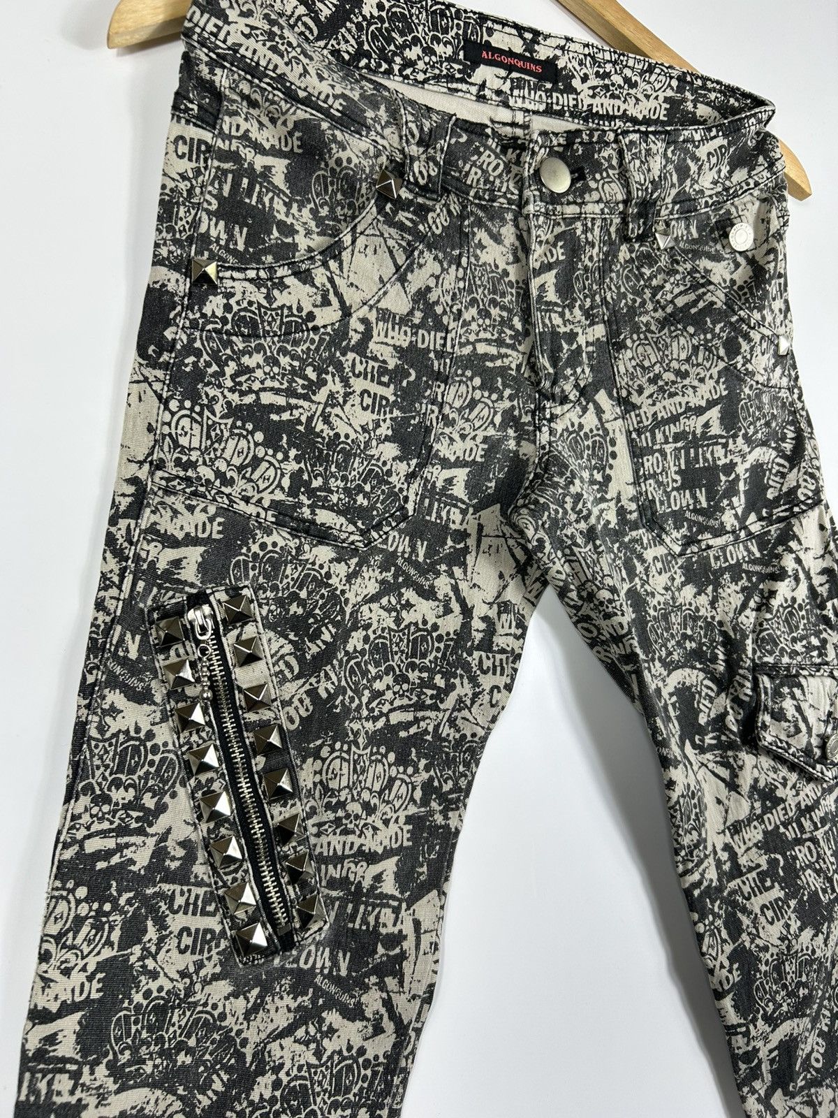 If Six Was Nine ⚡️Vintage Algonquins Skinny Punk Style Denim Size US 31 - 5 Thumbnail