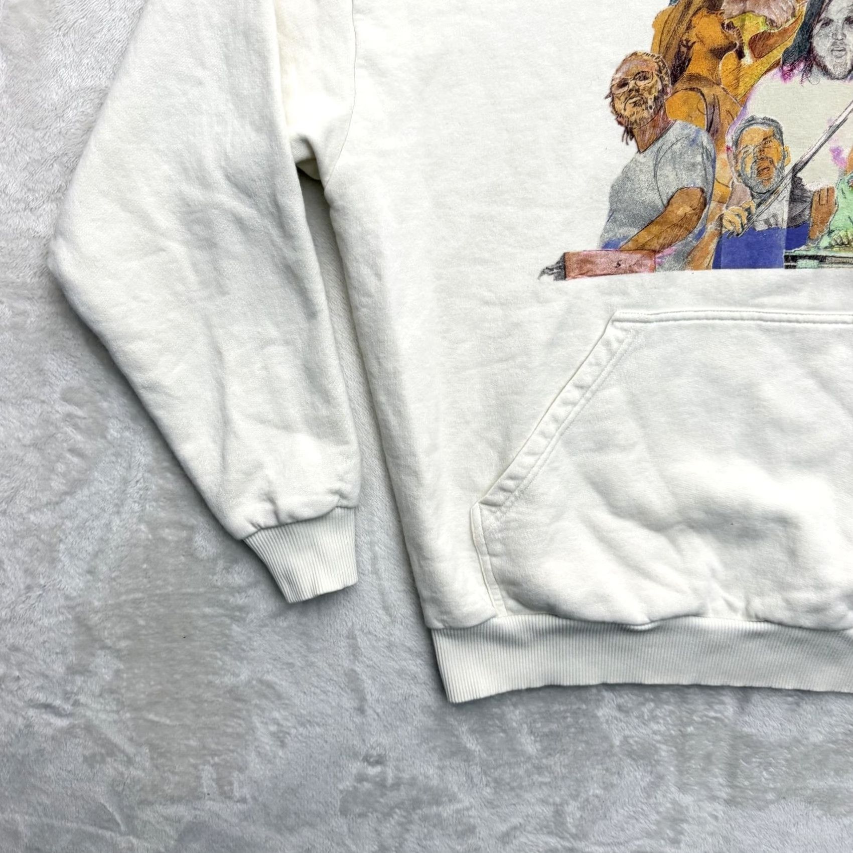 Vintage Zach Bryan Sweater Hoodie Mens Small White Quittin Time Tour Fleece Graphic Size US S / EU 44-46 / 1 - 7 Thumbnail