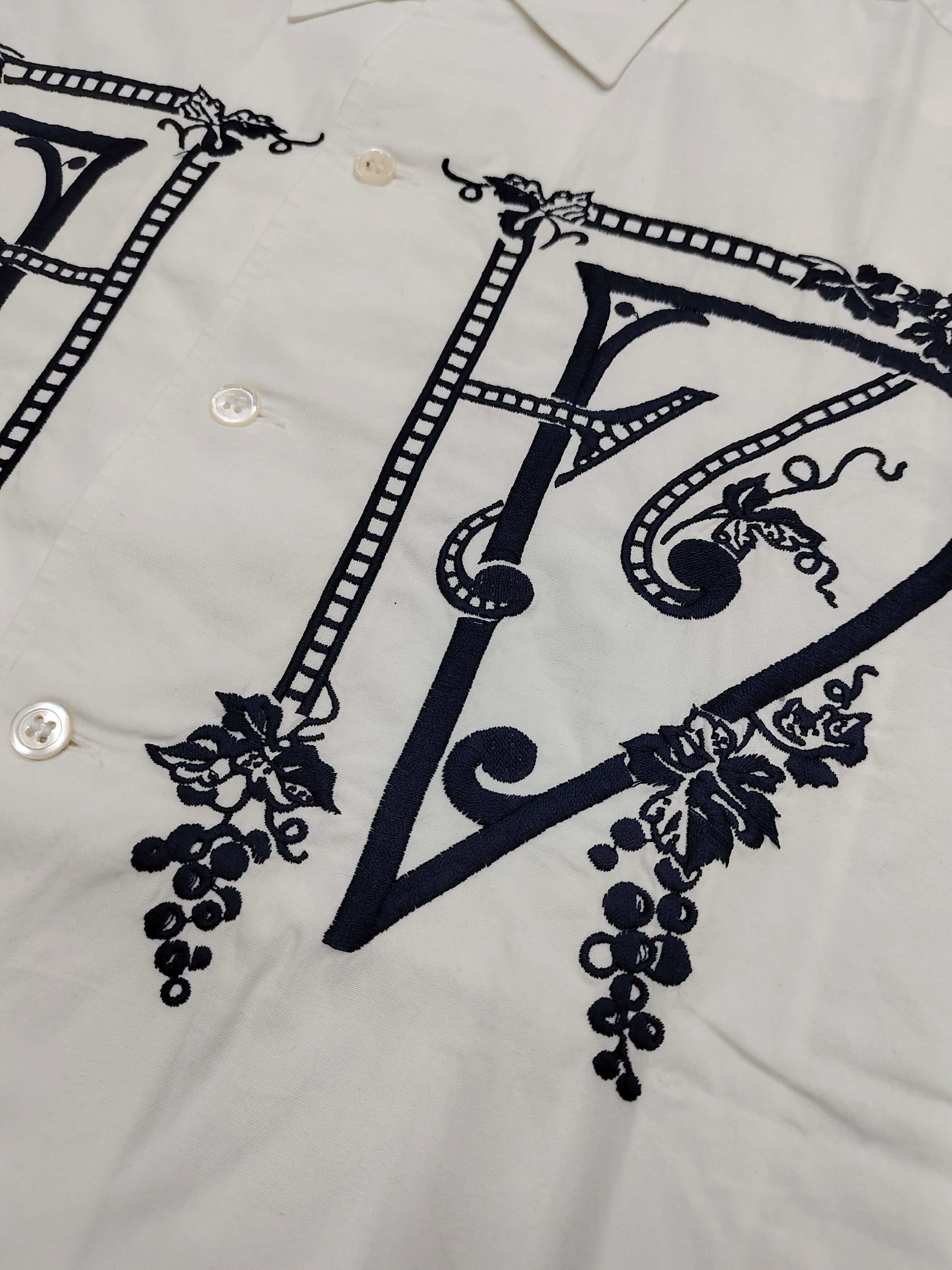 Kansai Yamamoto 🇯🇵Vtg Kansai Profumo🇯🇵 Embroidered Art Shirt Size US M / EU 48-50 / 2 - 2 Thumbnail