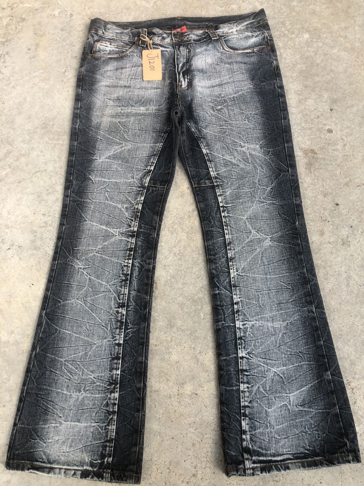 If Six Was Nine Japanese Black ant Flared Jeans Distressed Jeans Size US 38 / EU 54 - 1 Thumbnail