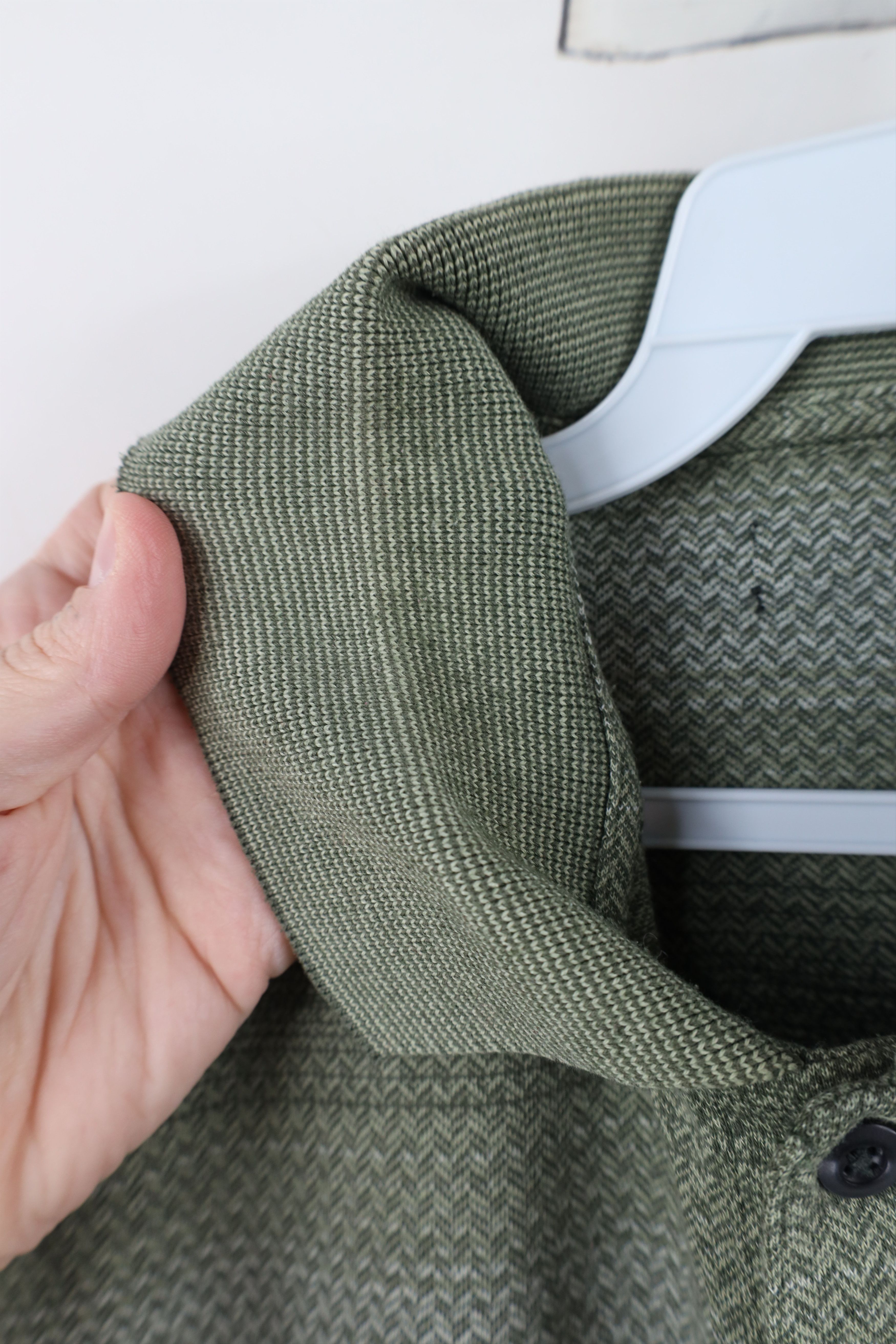 Vintage Vintage 90s Streetwear Herringbone Golf Polo Shirt Green Size US L / EU 52-54 / 3 - 6 Thumbnail