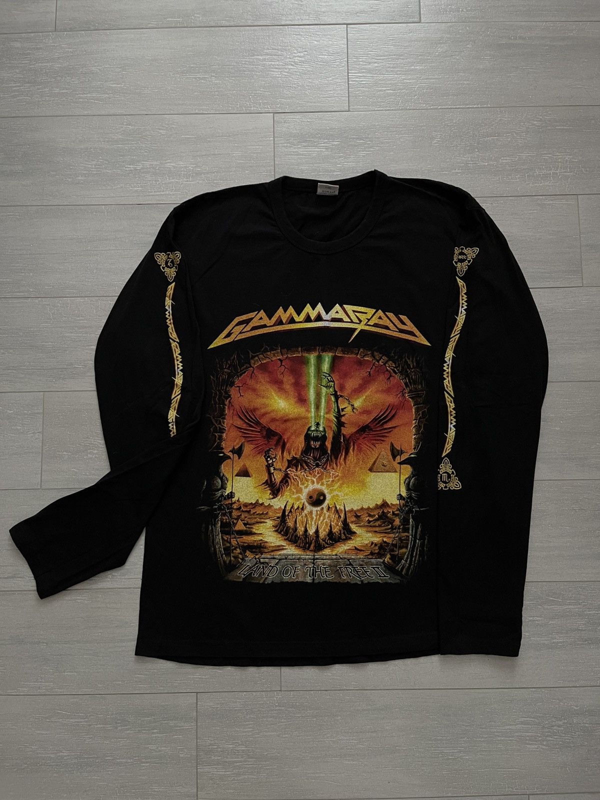 Band Tees × Vintage T-Shirt Longsleeve Long Rock Gamma Ray Hellish Rock 2007 /08 Size US XL / EU 56 / 4 - 1 Thumbnail