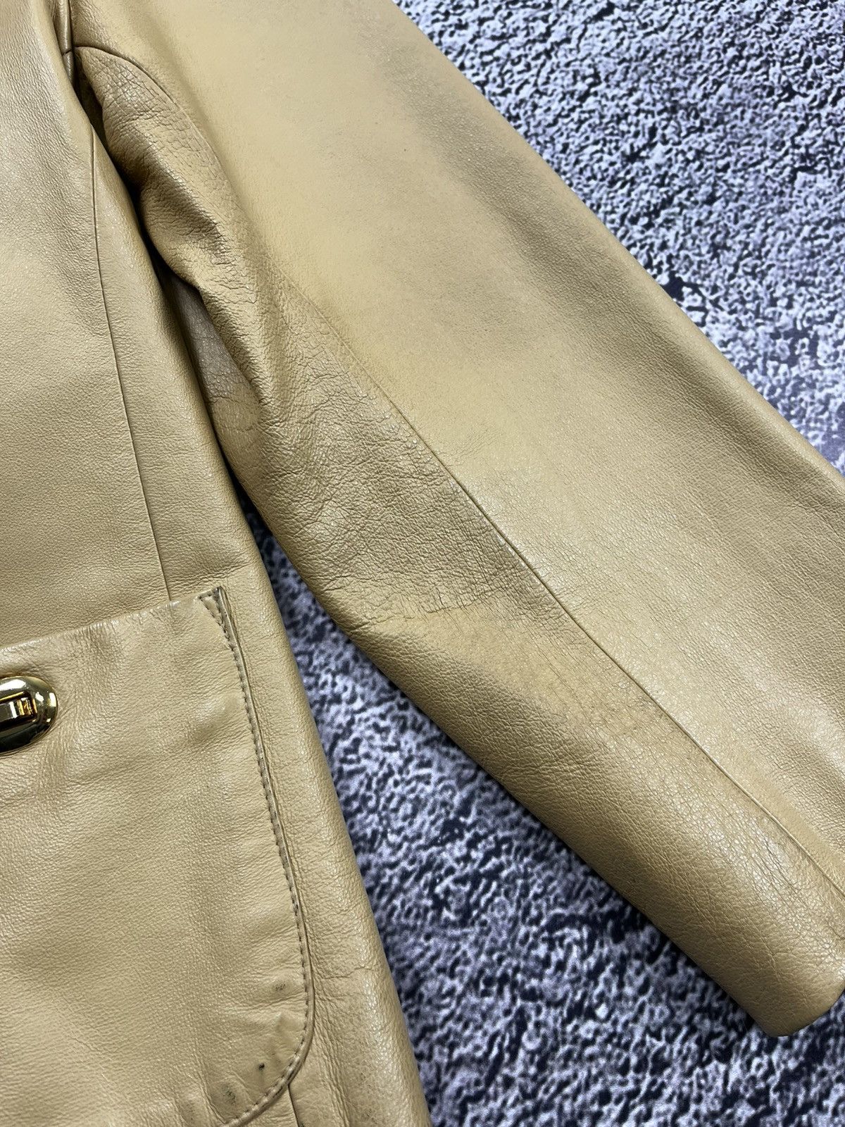 Leather Vintage Y2K Leather baggy jacket avant garde luxury coat Size M / US 6-8 / IT 42-44 - 8 Thumbnail