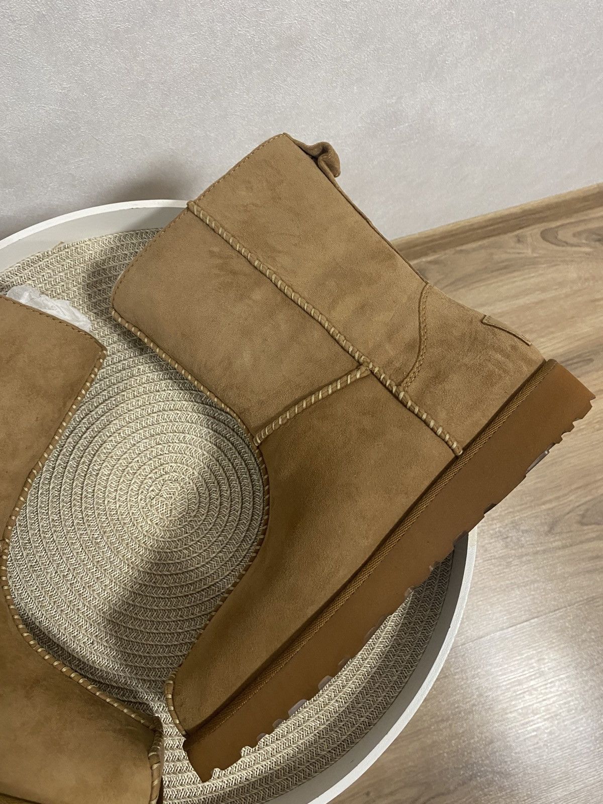 Eckhaus Latta Ugg X Eckhaus Latta Square Toe Camel Suede Boots Size: 37 Size US 7 / IT 37 - 3 Thumbnail