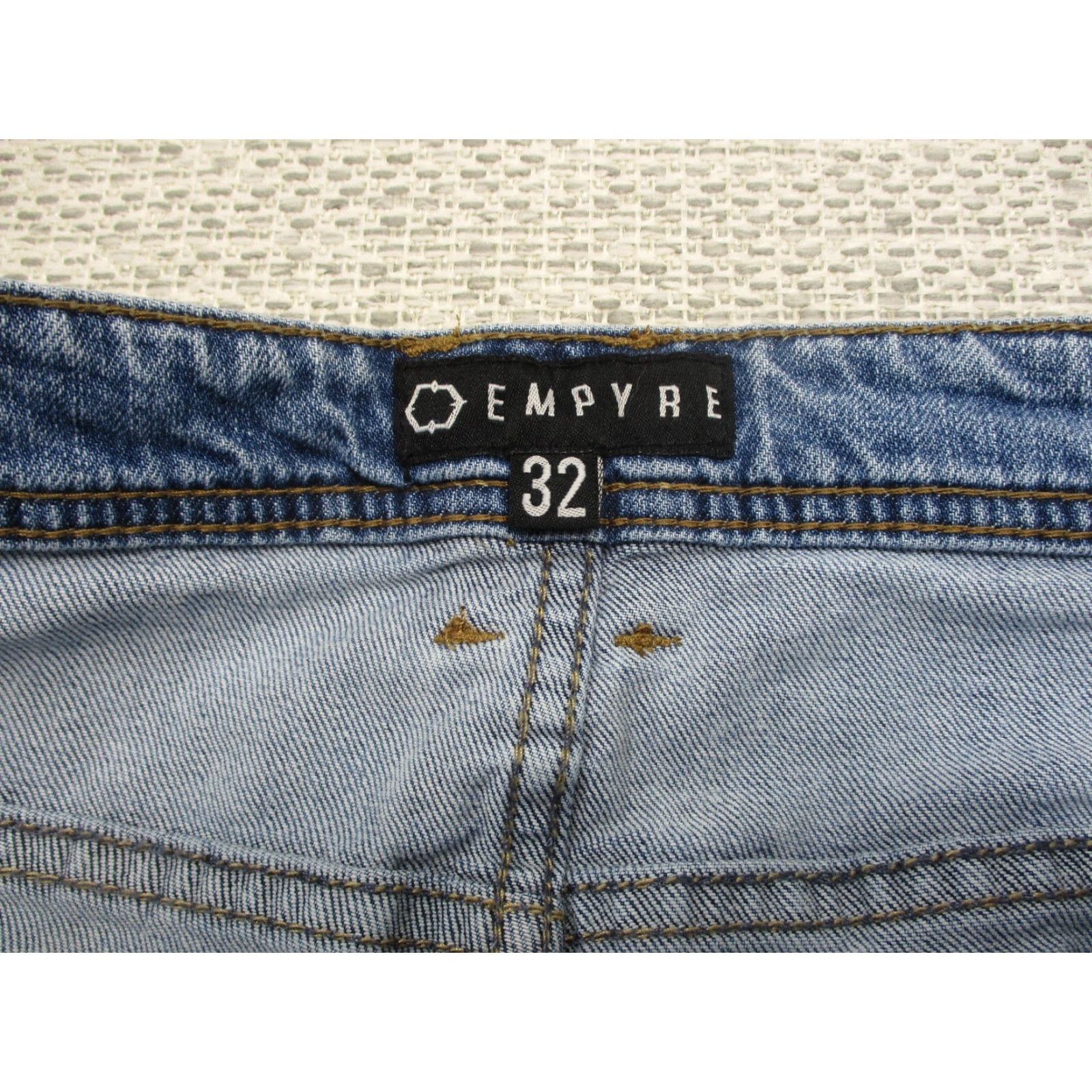 Empyre Empyre Verge Jeans Distressed Light Blue Denim Mens 32x29 Streetwear Size US 32 / EU 48 - 4 Thumbnail