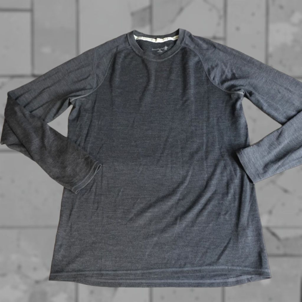 Smartwool Smartwool Mens Shirt Raglan Long Sleeve Beige 100% Merino Wool Crew Neck Casual Pullover M Regular Men Boys? Size US M / EU 48-50 / 2 - 1 Thumbnail