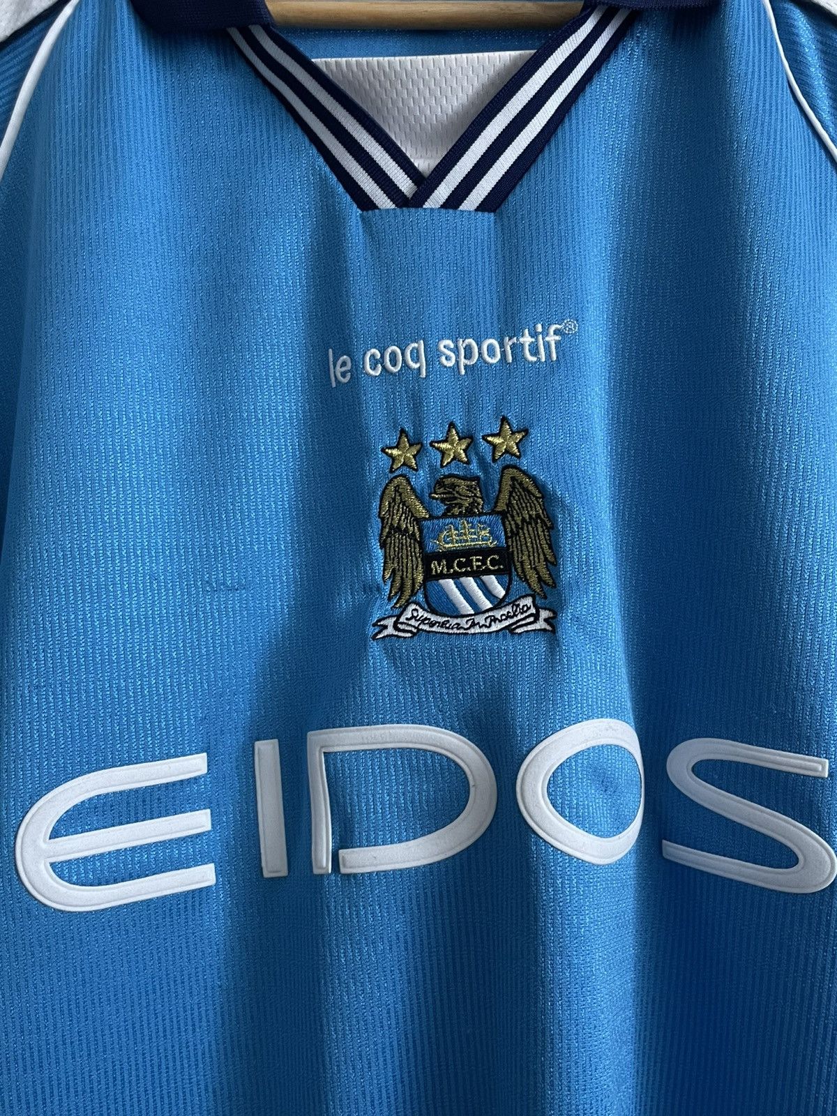 Le Coq Sportif Vintage Le Coq Sportif Manchester City 1999/2001 Jersey Size US M / EU 48-50 / 2 - 4 Thumbnail