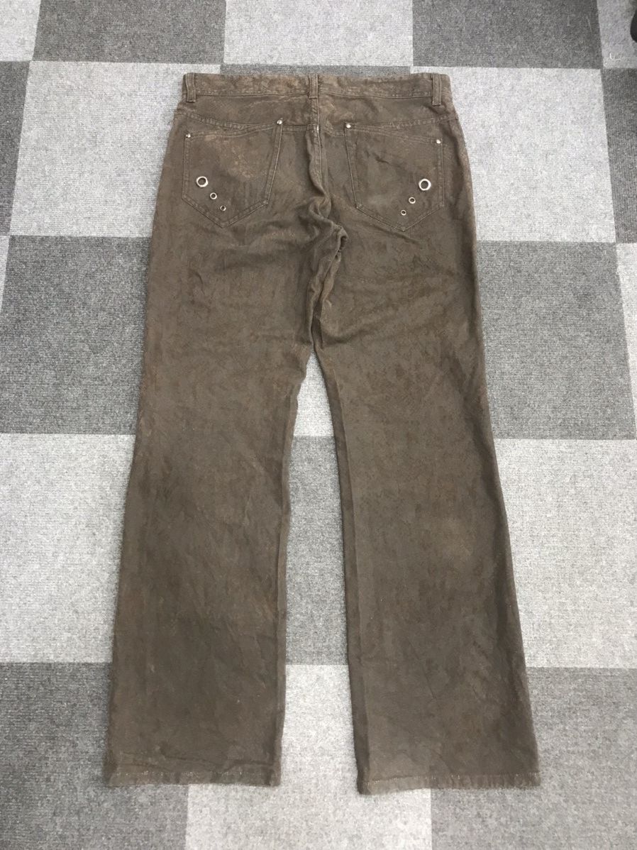 Japanese Brand Flare🔥Very Rare Snake Skin Velvet Style Flare Pant Size US 32 / EU 48 - 7 Thumbnail