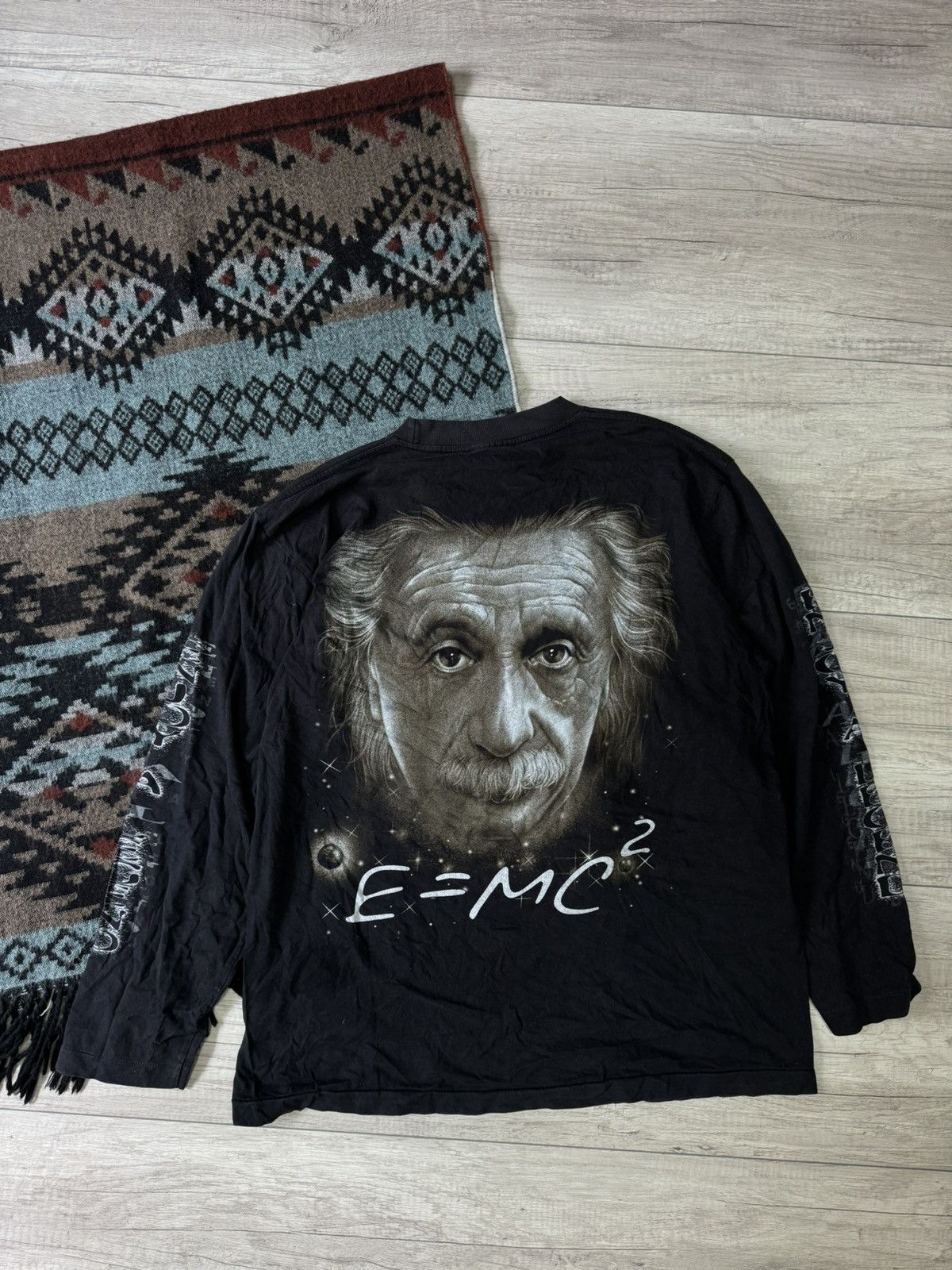 Vintage Vintage 90s Albert Einstein Long Sleeve Enjoy A Legend Size US L / EU 52-54 / 3 - 9 Thumbnail
