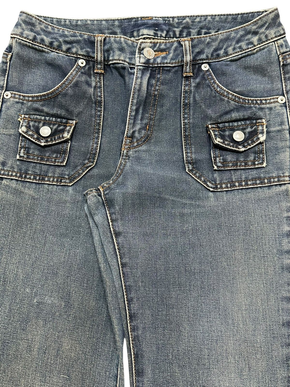Japanese Brand Vintage Japanese Brand Bush Pants Style Wide Leg Jeans Size US 28 / EU 44 - 4 Thumbnail