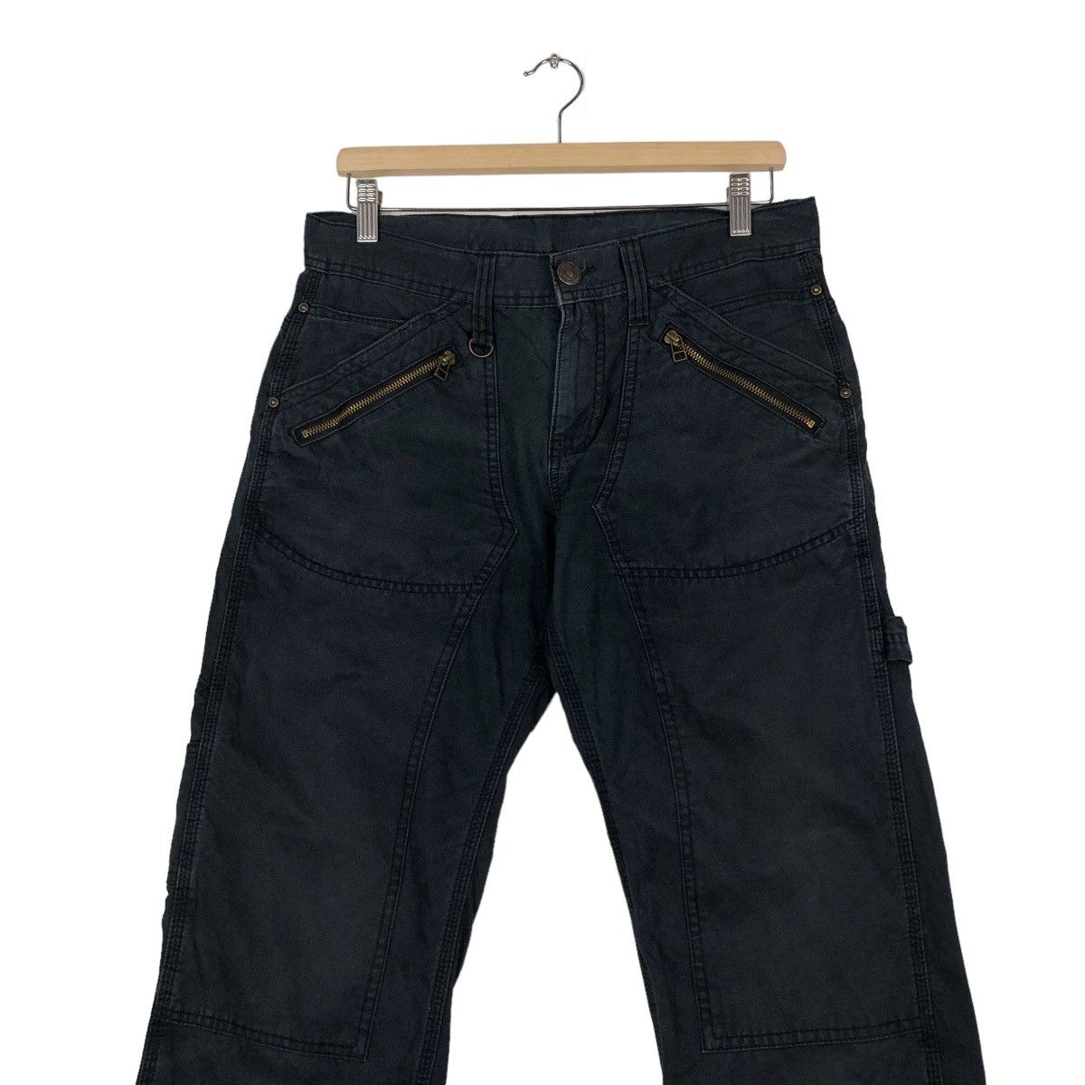 Hysteric Glamour 🔥Vintage Biker Pants Bondage Parachute Double Pocket Size US 32 / EU 48 - 4 Thumbnail