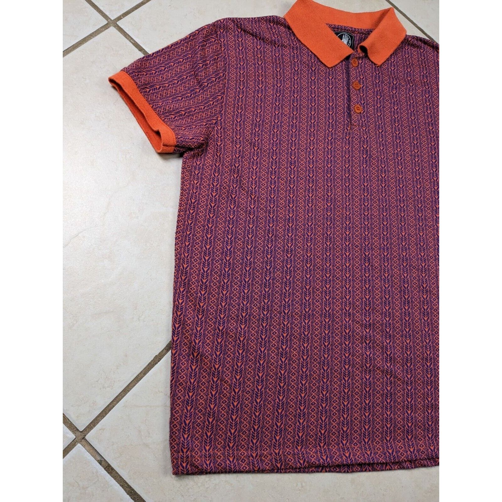 Body Glove Body Glove Colorful Collared Polo Shirt Orange Blue Retro Size US M / EU 48-50 / 2 - 5 Thumbnail