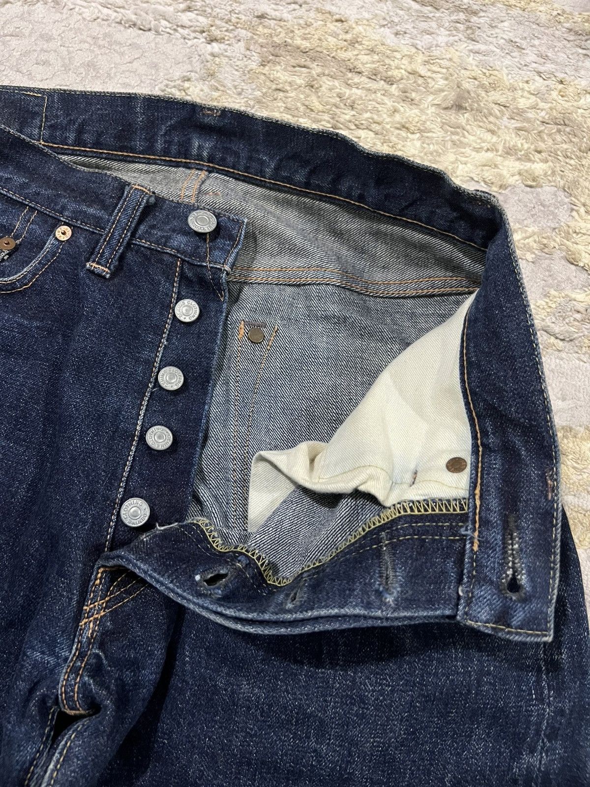Denime Vintage Denime Orizzonti Leather Patch 14oz Selvaged Denim Size US 29 - 9 Thumbnail