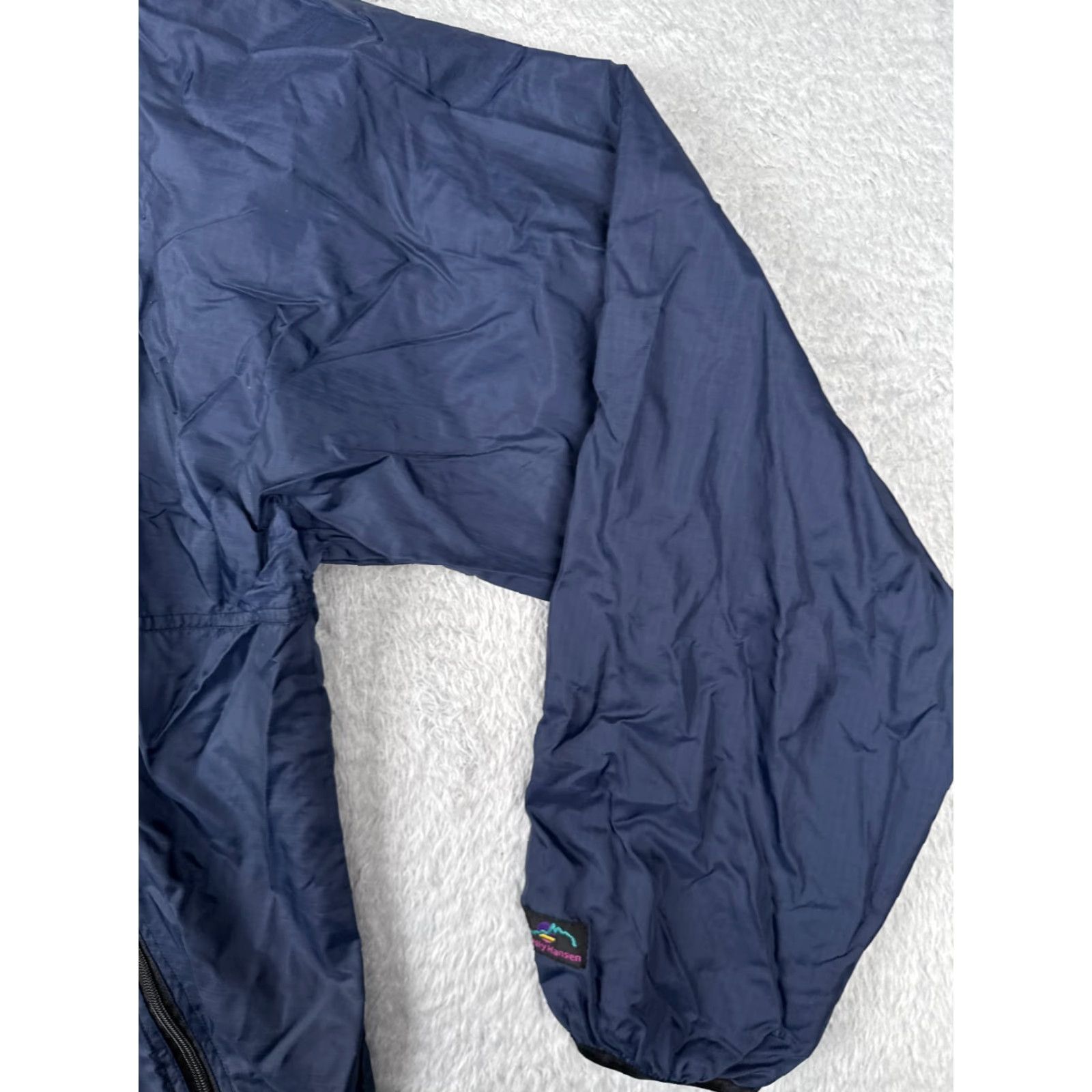 Helly Hansen Helly Hansen Jacket Adult Large Blue Full Zip Windbreaker Hood Nylon Shell Mens Size US L / EU 52-54 / 3 - 4 Thumbnail