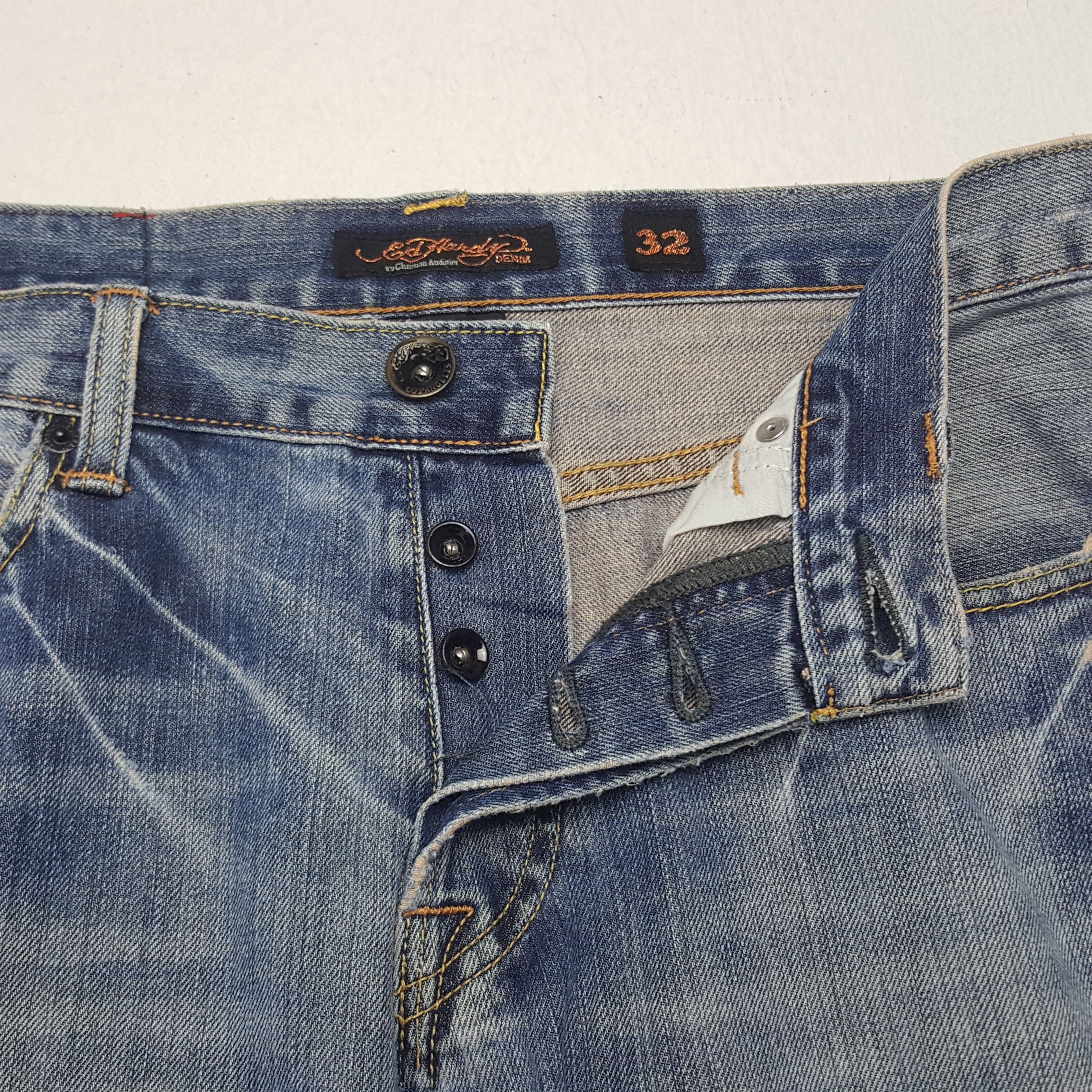 Christian Audigier × Ed Hardy × Vintage Vintage Ed Hardy buy Christian Audigier Designer Denim Jeans Size US 32 / EU 48 - 7 Thumbnail