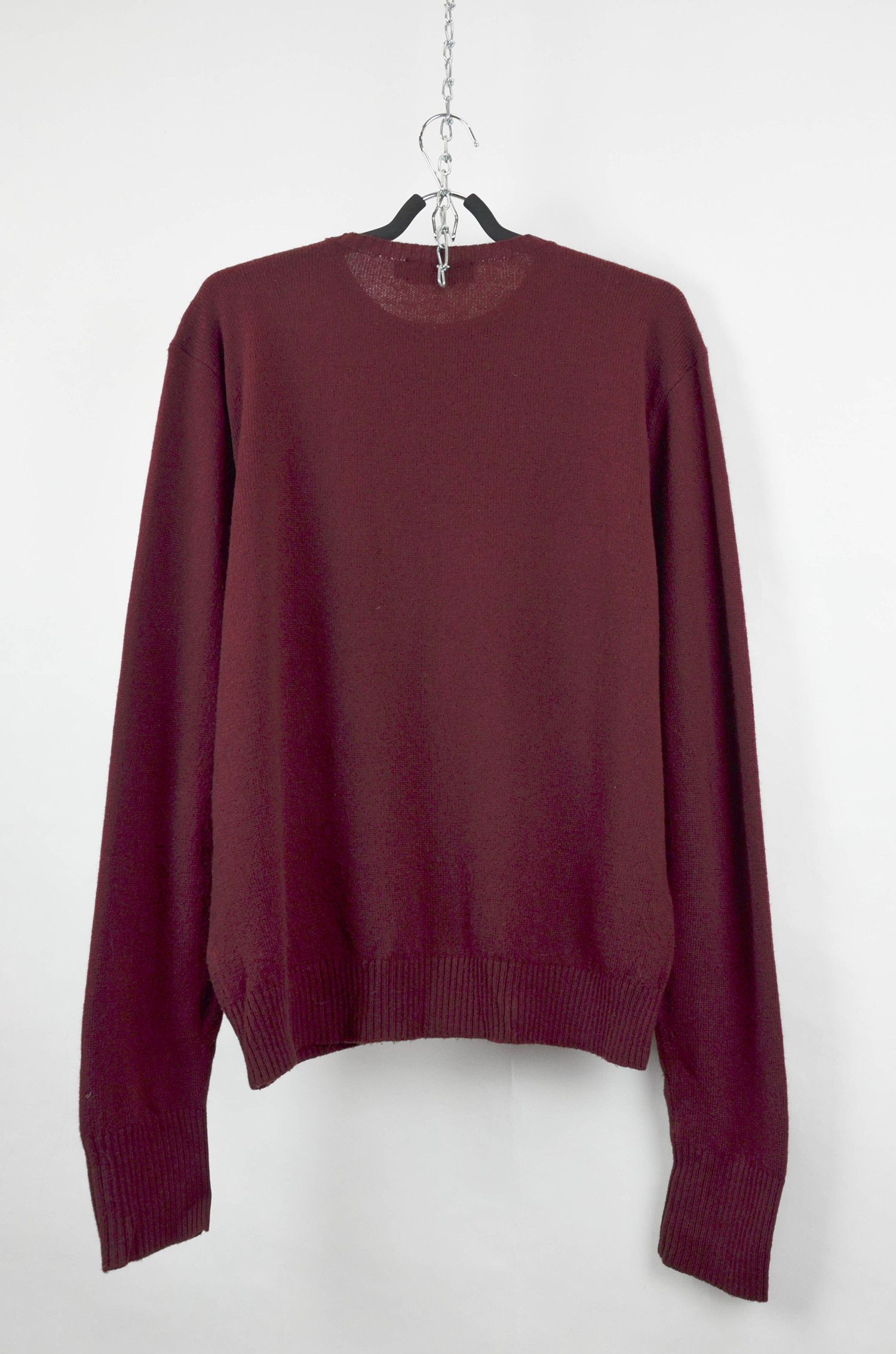 Polo Ralph Lauren Polo Ralph Lauren Lambswool Burgundy Sweater Size L Size US L / EU 52-54 / 3 - 2 Thumbnail