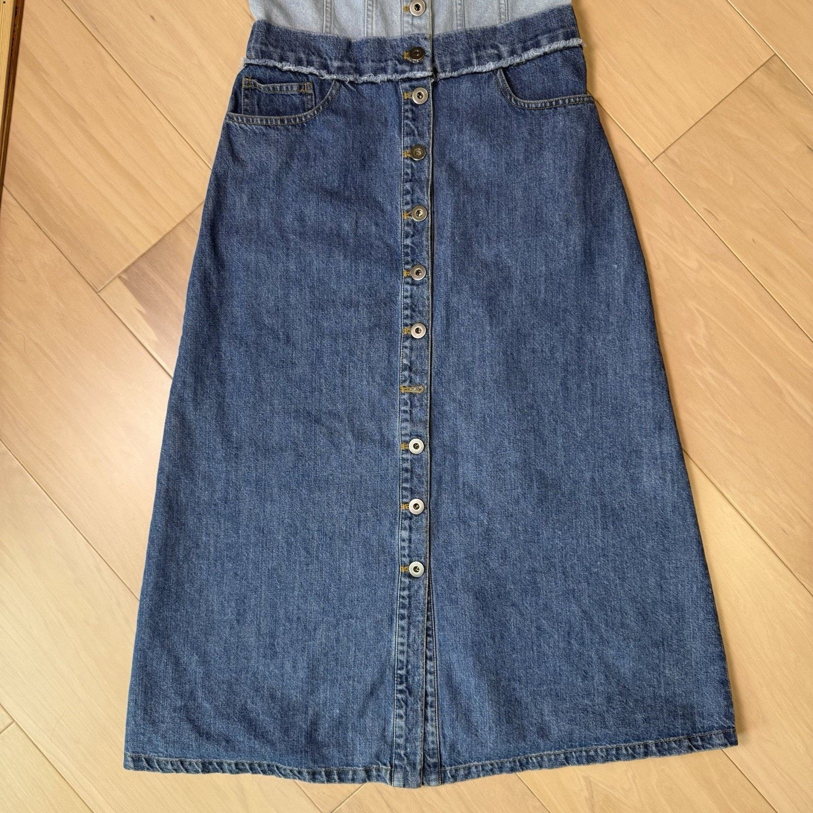 Other Sea New York Denim Dress Women's 4 Blue Sleeveless Sumer Size S / US 4 / IT 40 - 6 Thumbnail