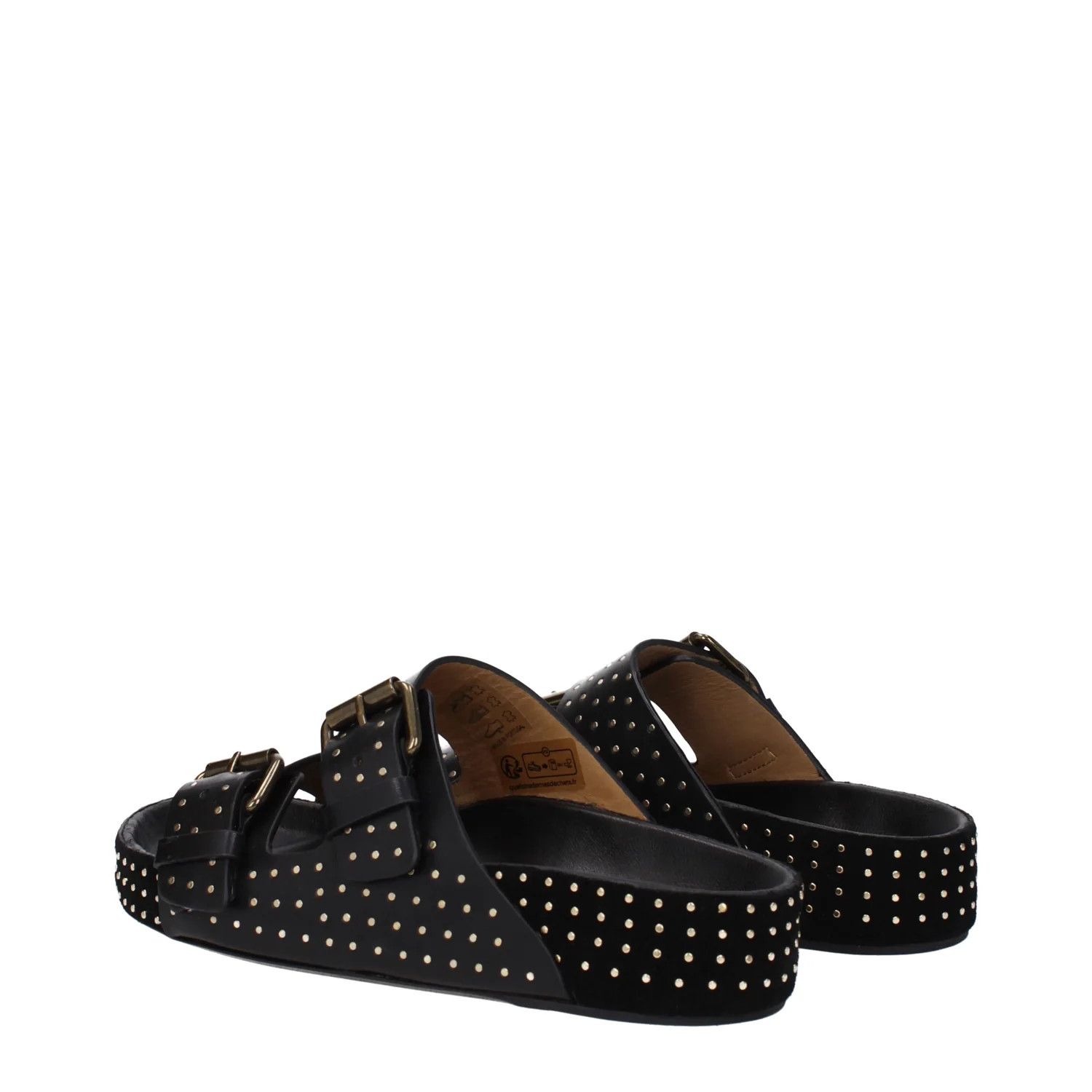 Isabel Marant ob1o1e1124 Leather Slippers & Clogs in Black Size US 6 / IT 36 - 4 Thumbnail