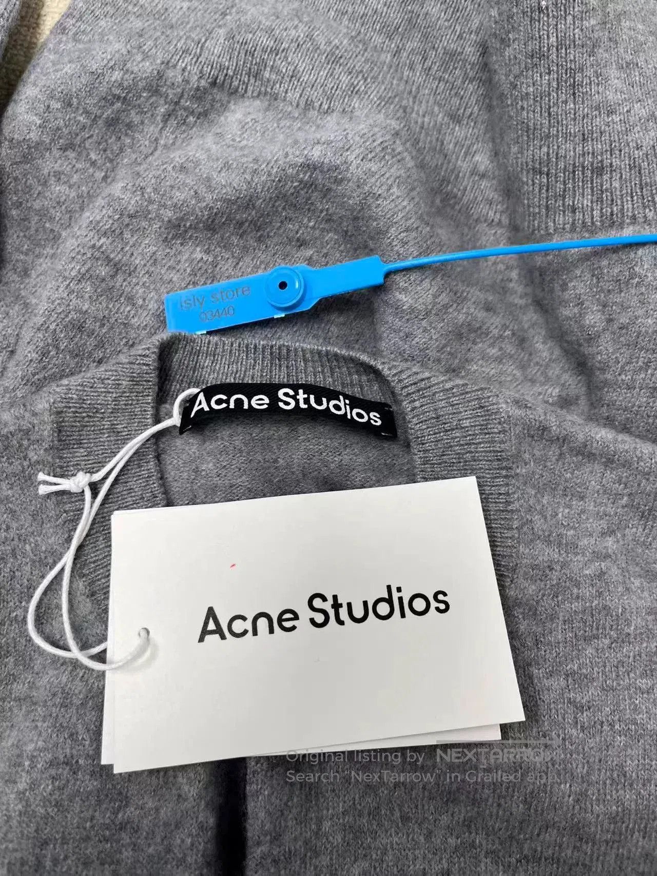 Acne Studios Acne Studios Gray Crew Neck Cardigan. Size XS / US 0-2 / IT 36-38 - 5 Thumbnail