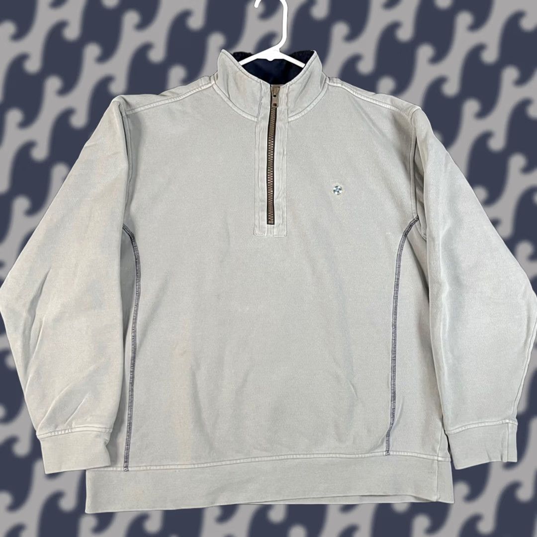 Logo 7 Castaway Quarter Zip Pullover Sweater Gray L Mens Size US L / EU 52-54 / 3 - 1 Thumbnail