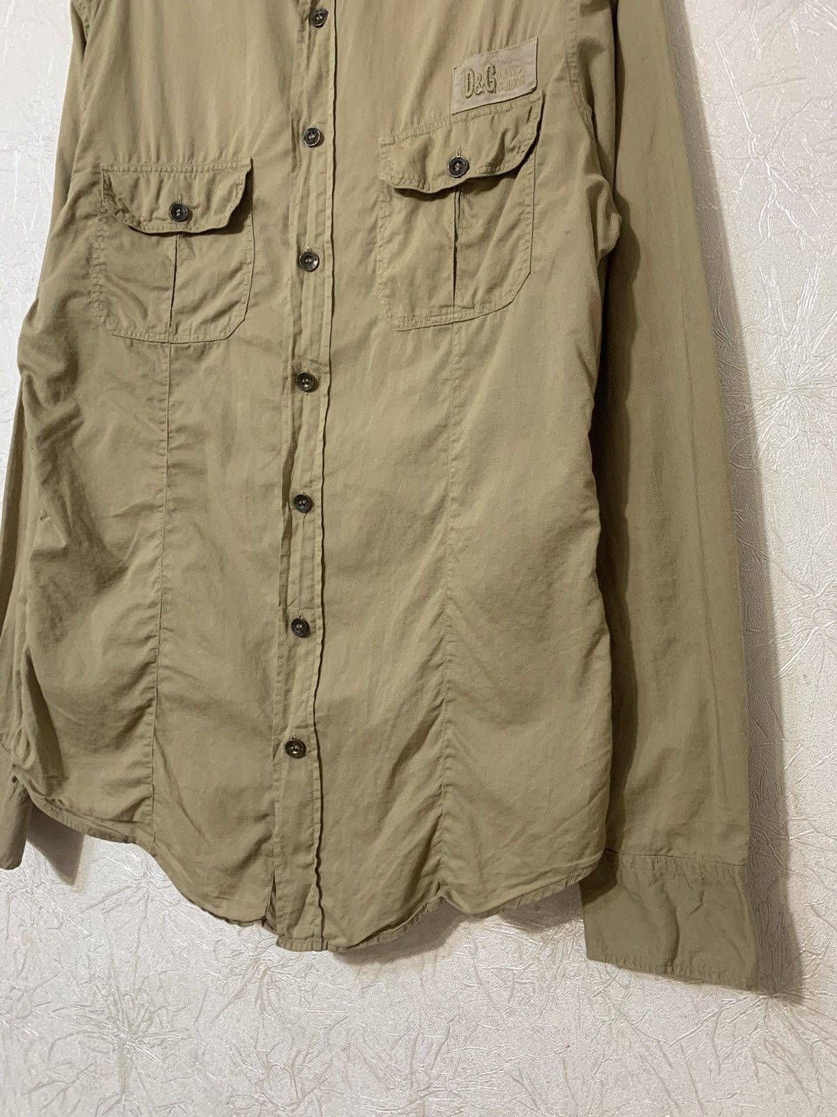 Dolce & Gabbana × Vintage Dolce & Gabbana Vintage Double Pocket Shirt Button Up Size US M / EU 48-50 / 2 - 2 Thumbnail