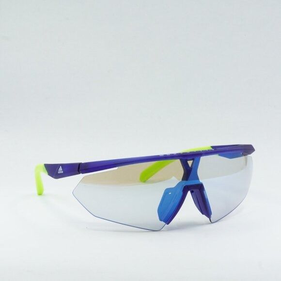 Adidas Adidas SP0015 91X Sunglasses Matte Blue Shield Frame, Blue Size ONE SIZE - 7 Thumbnail