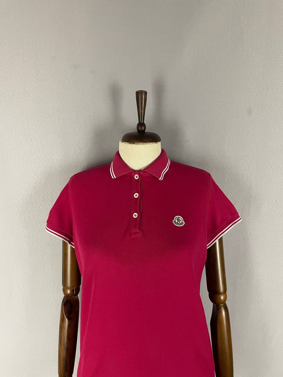 Moncler Moncler Polo Pink Women Tee Size US S / EU 44-46 / 1 - 2 Thumbnail
