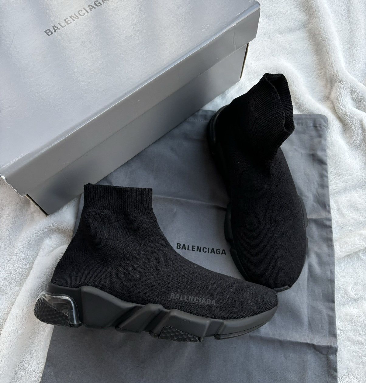 Balenciaga Balenciaga Triple Black Speed Runners Grailed