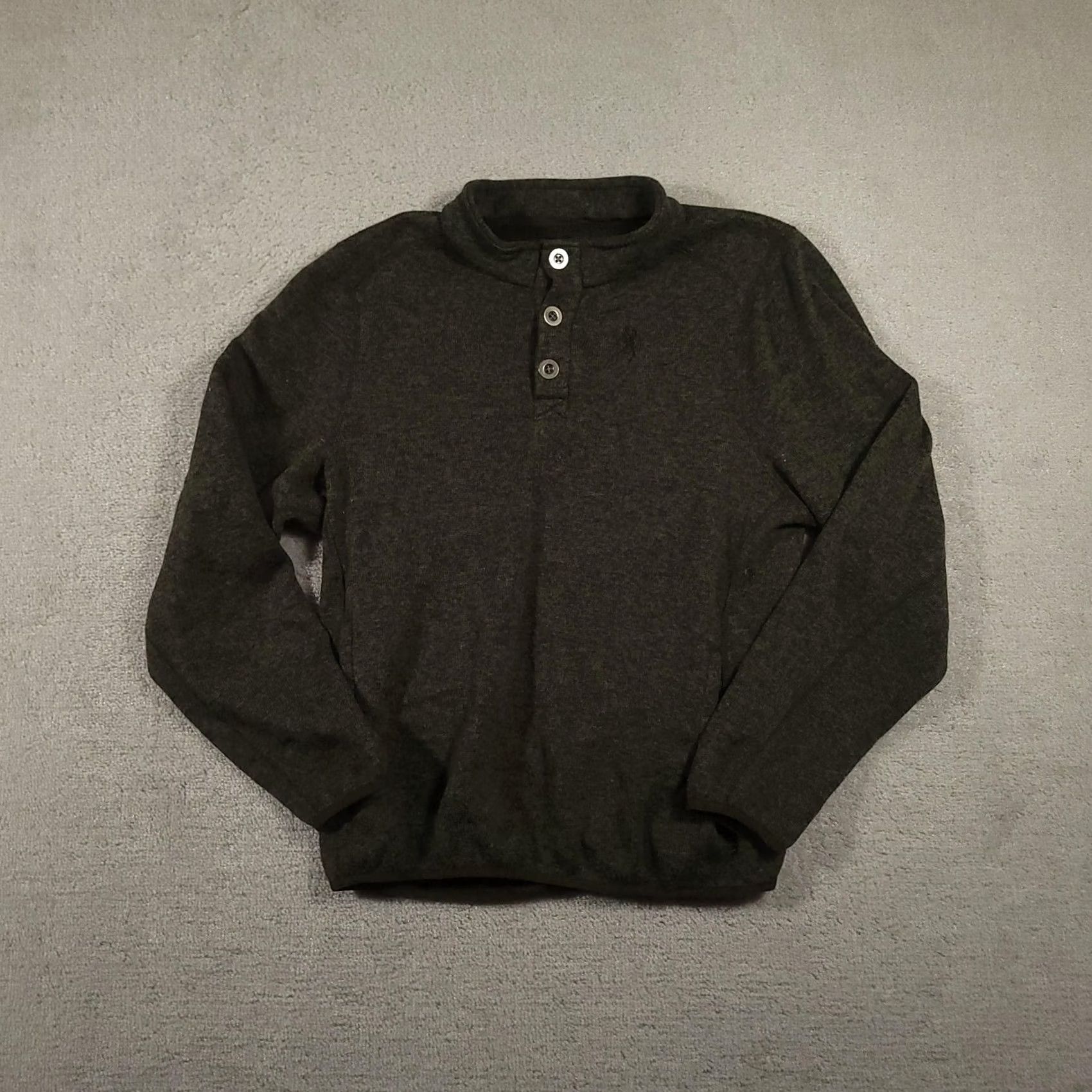 Vintage Browning Mens Large Green Henley Mock Neck Fleece Polyester Pullover Sweatshirt Hunting Size US L / EU 52-54 / 3 - 2 Thumbnail